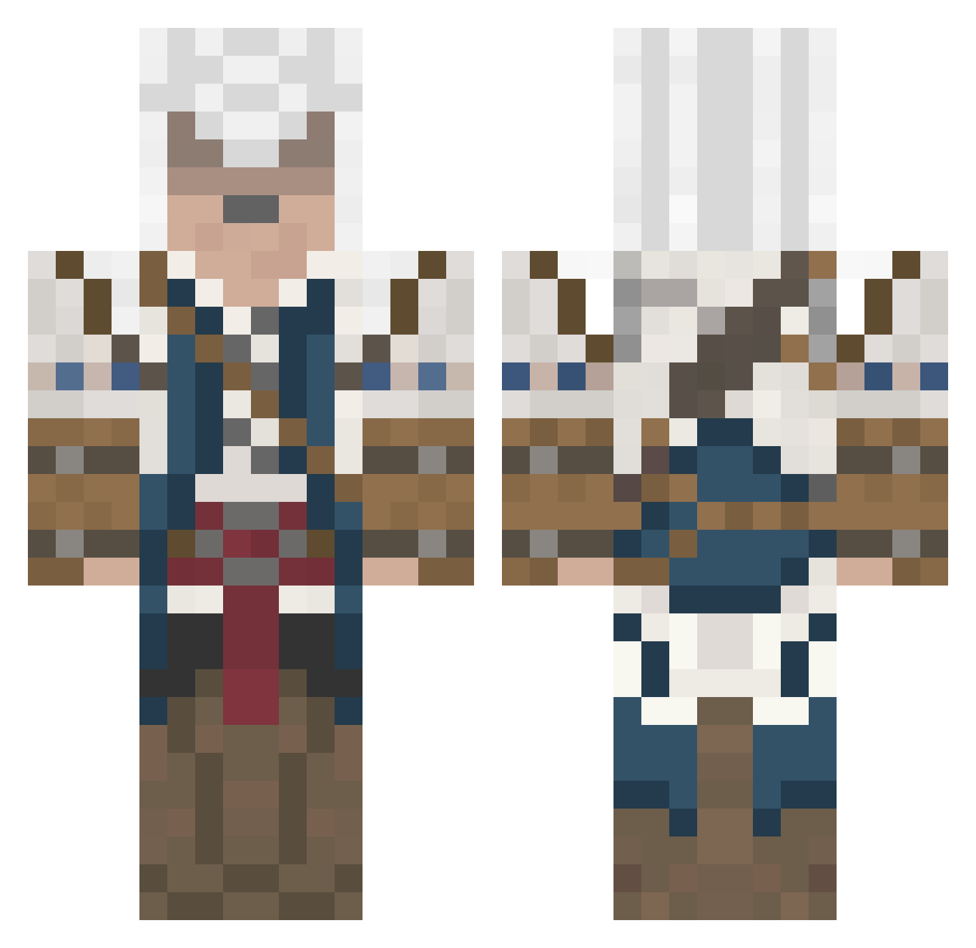 peterschabulke Minecraft skin, front and back view