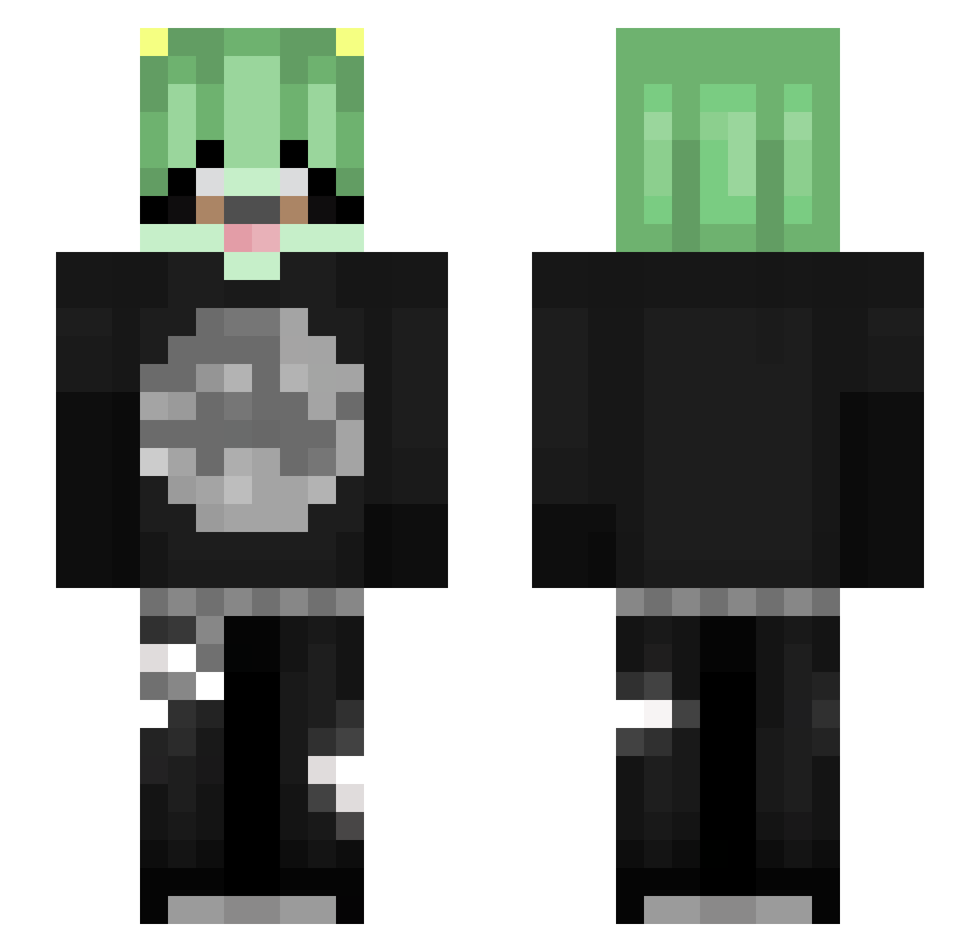 ManolOwOs Minecraft skin, front and back view