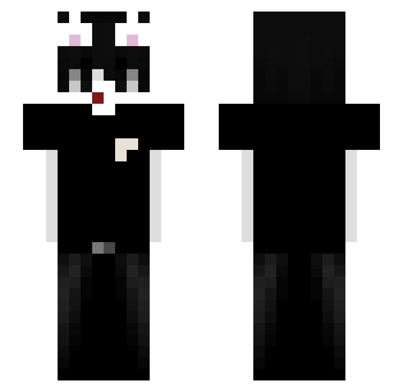 _ItsIcey Minecraft skin, front and back view