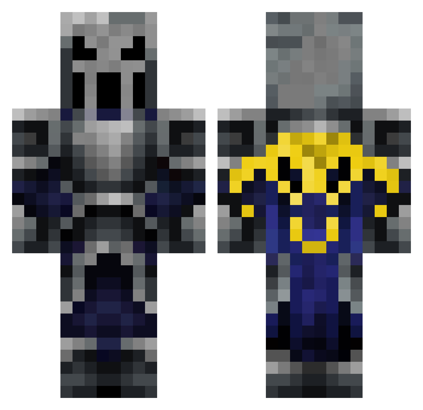 SD_4787 Minecraft skin, front and back view