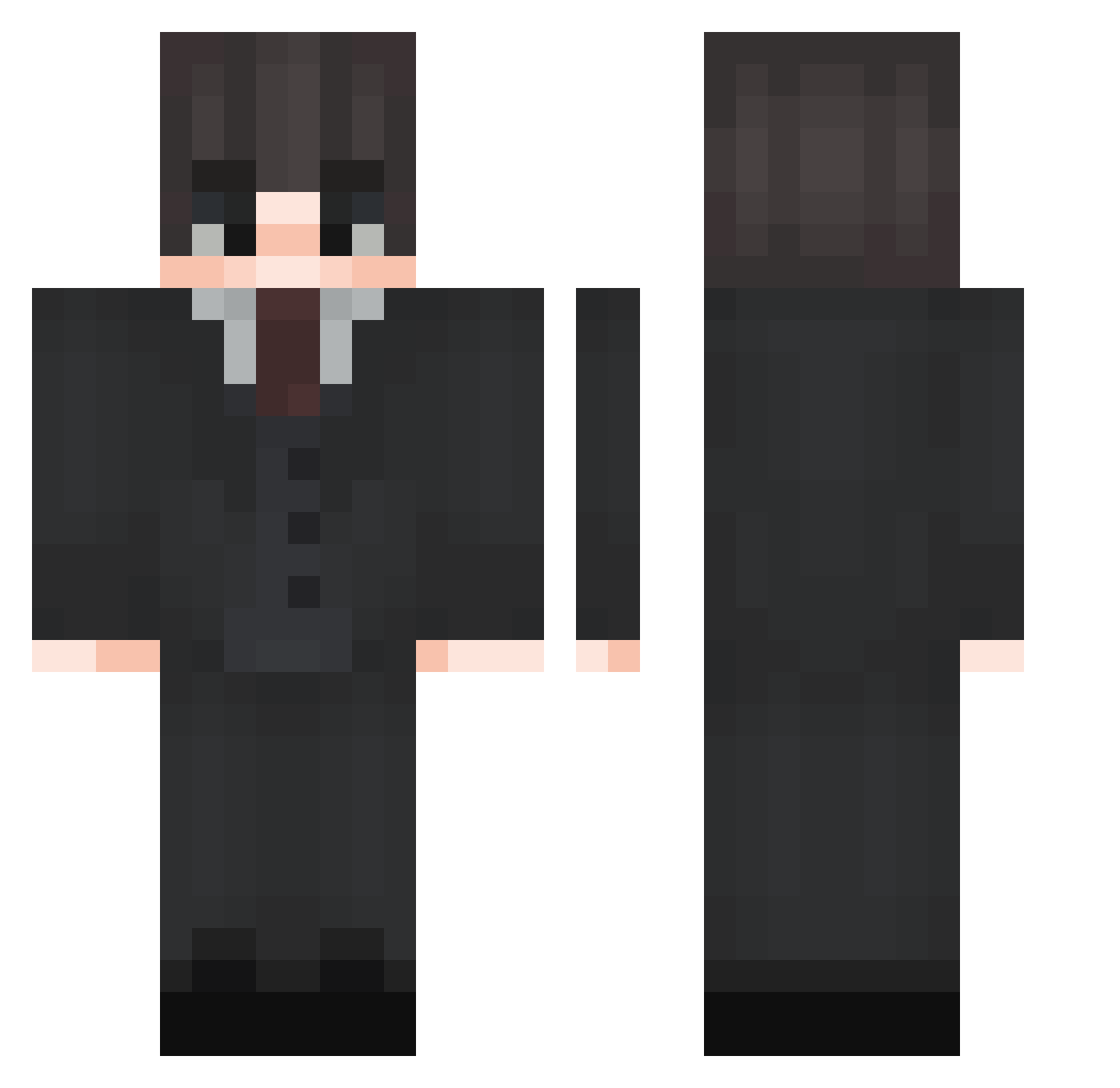 yohoplaysz Minecraft skin, front and back view