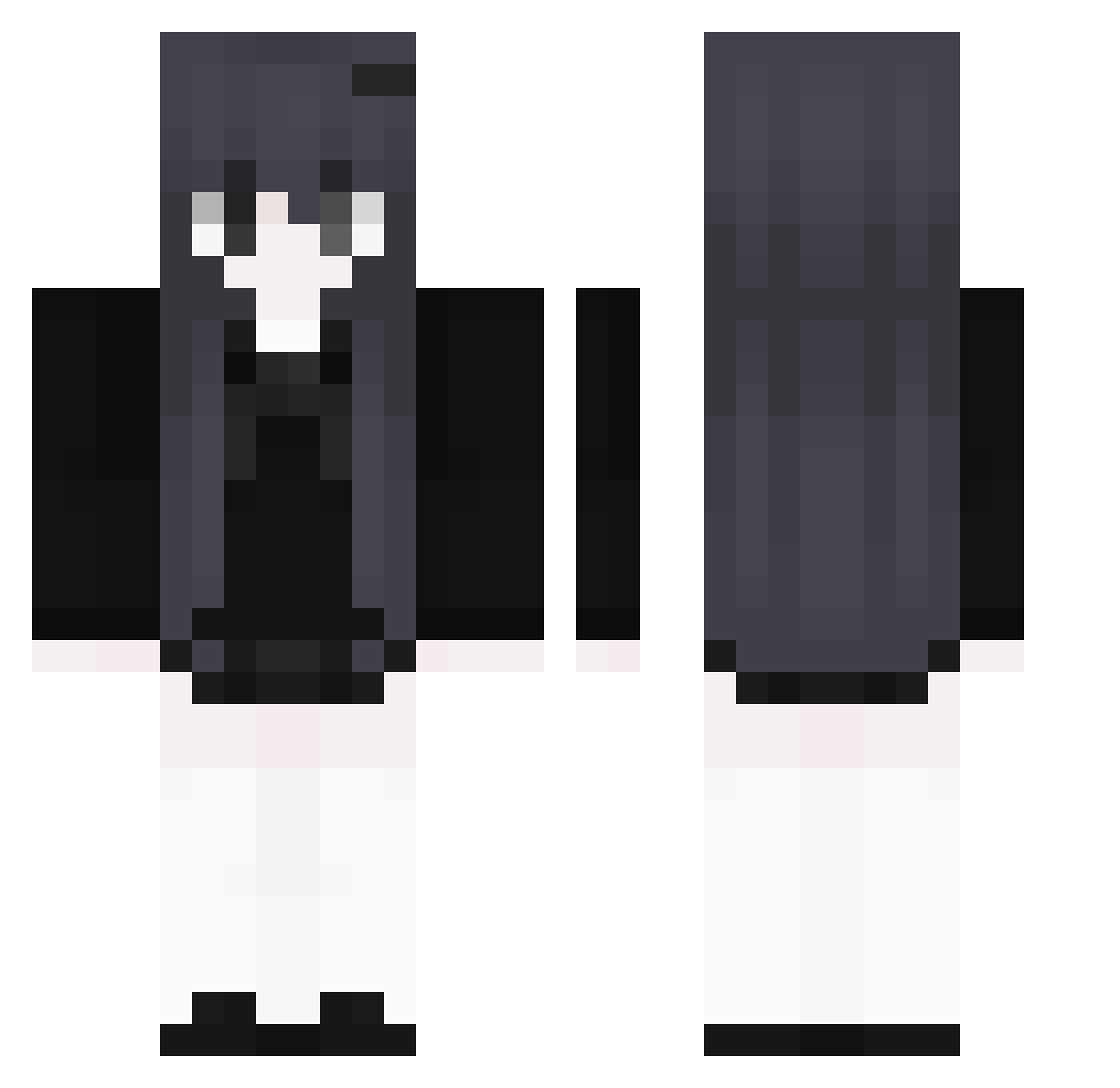 Shaugh Minecraft skin, front and back view