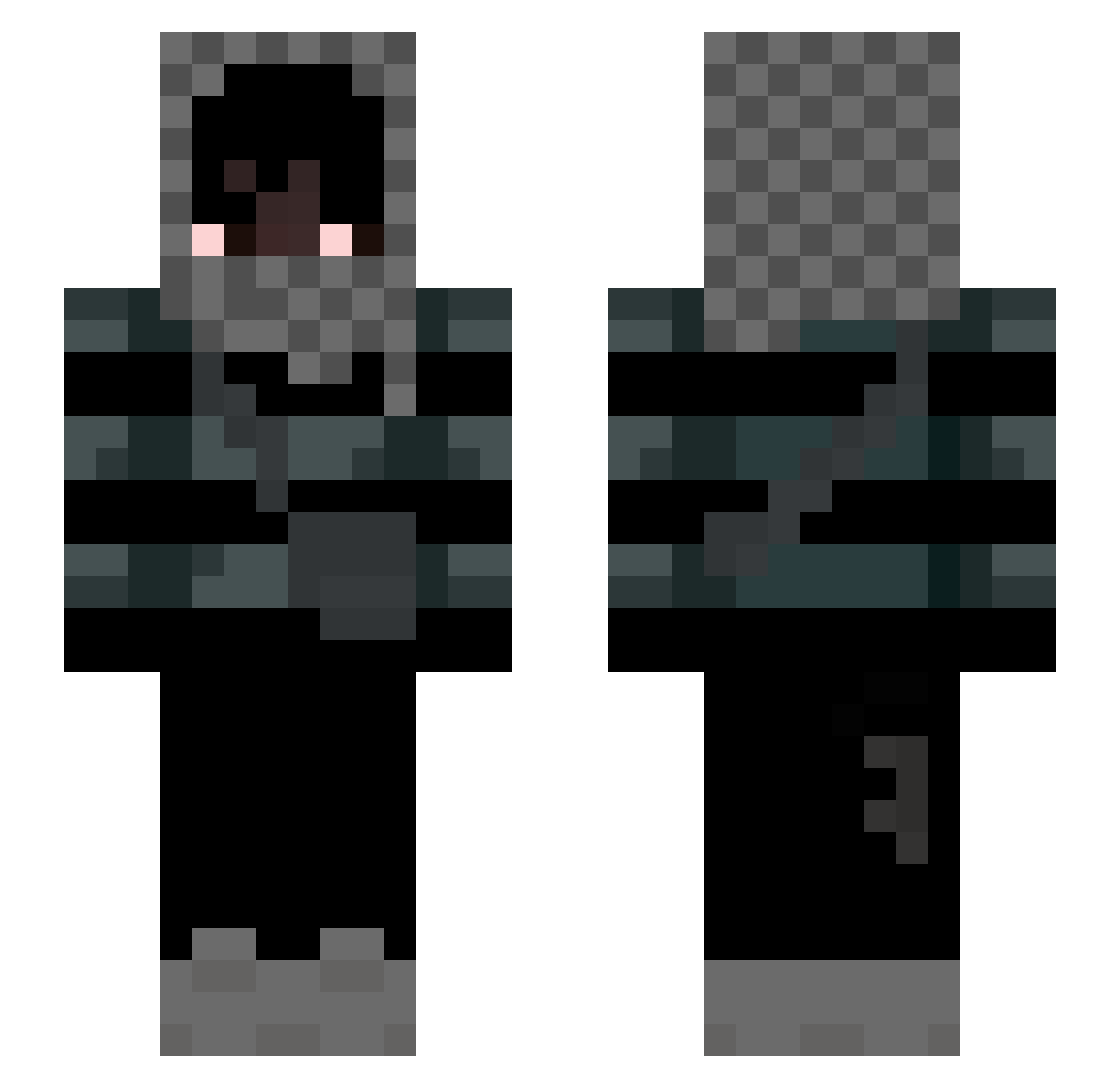 breaking_badd Minecraft skin, front and back view