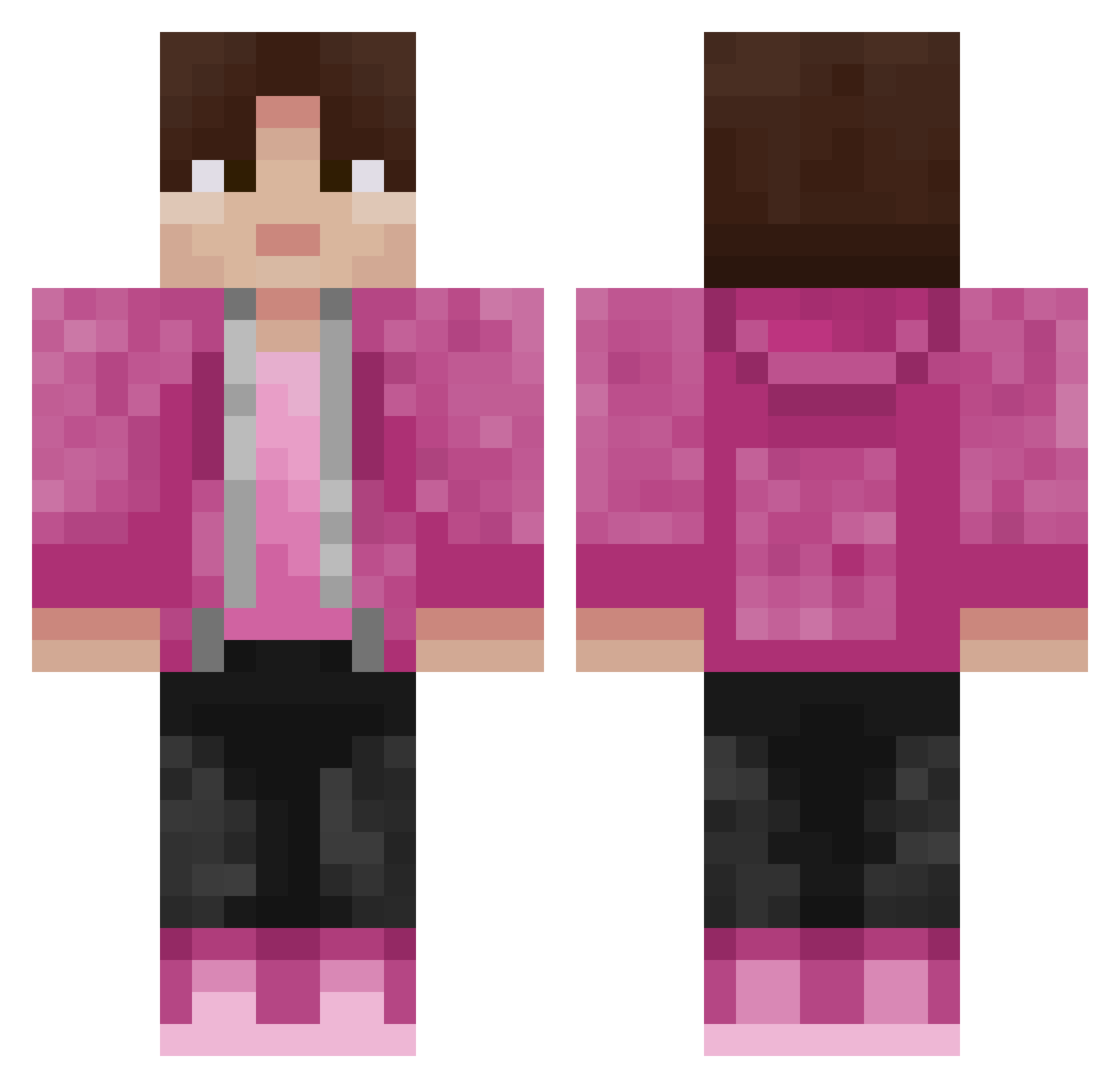 williamp1311 Minecraft skin, front and back view