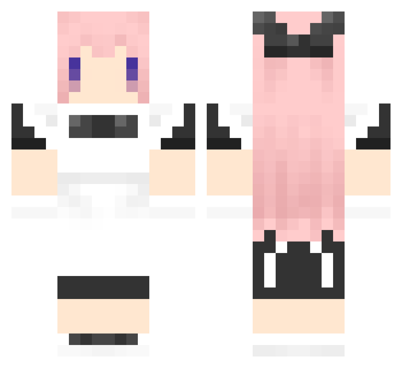 Vendidad Minecraft skin, front and back view