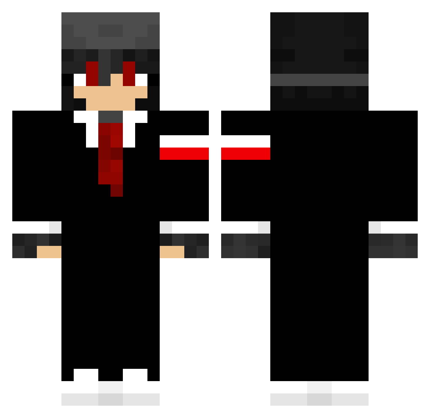 TimmyMcSundae Minecraft skin, front and back view