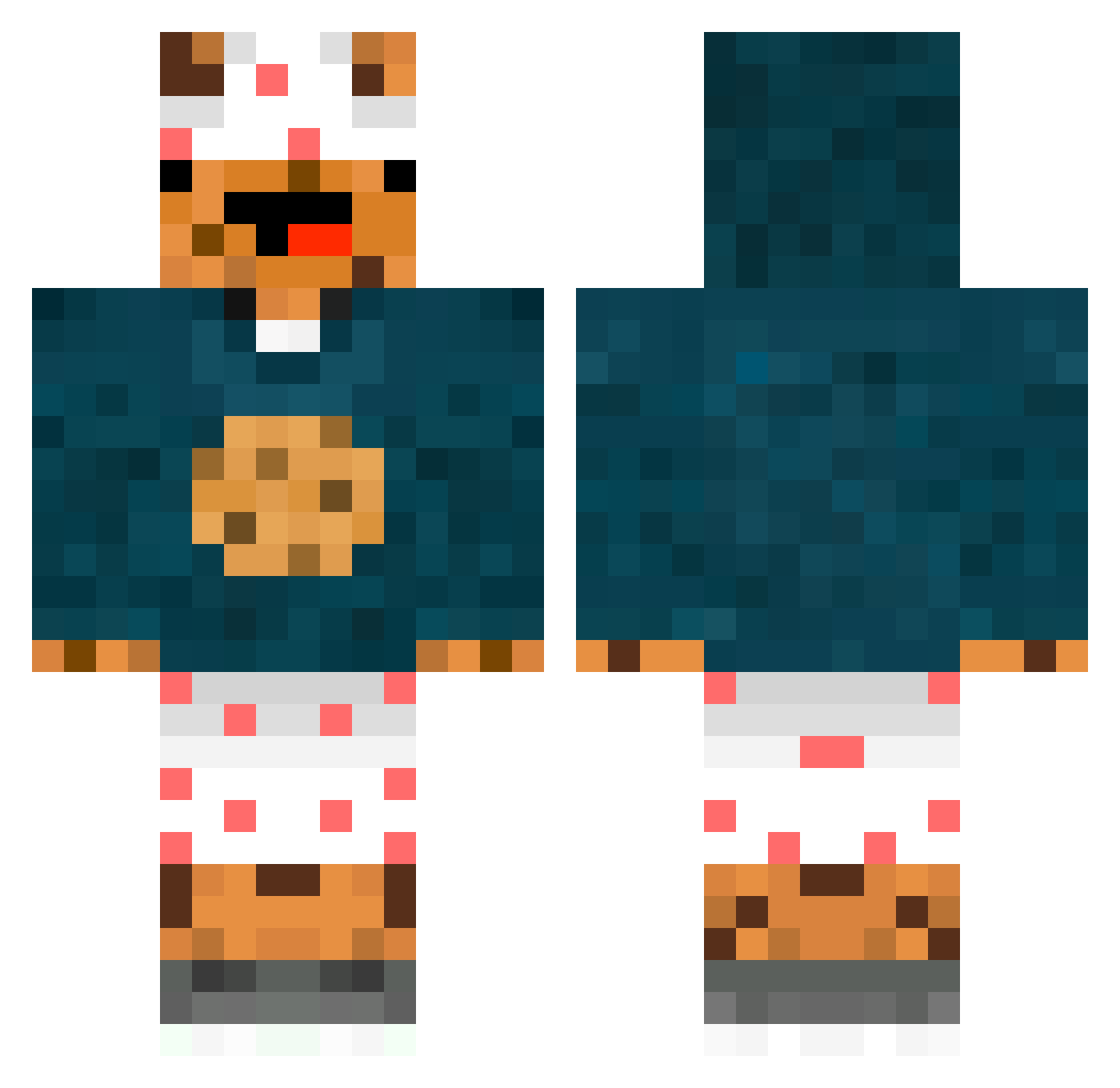 EinfachDerKeks Minecraft skin, front and back view