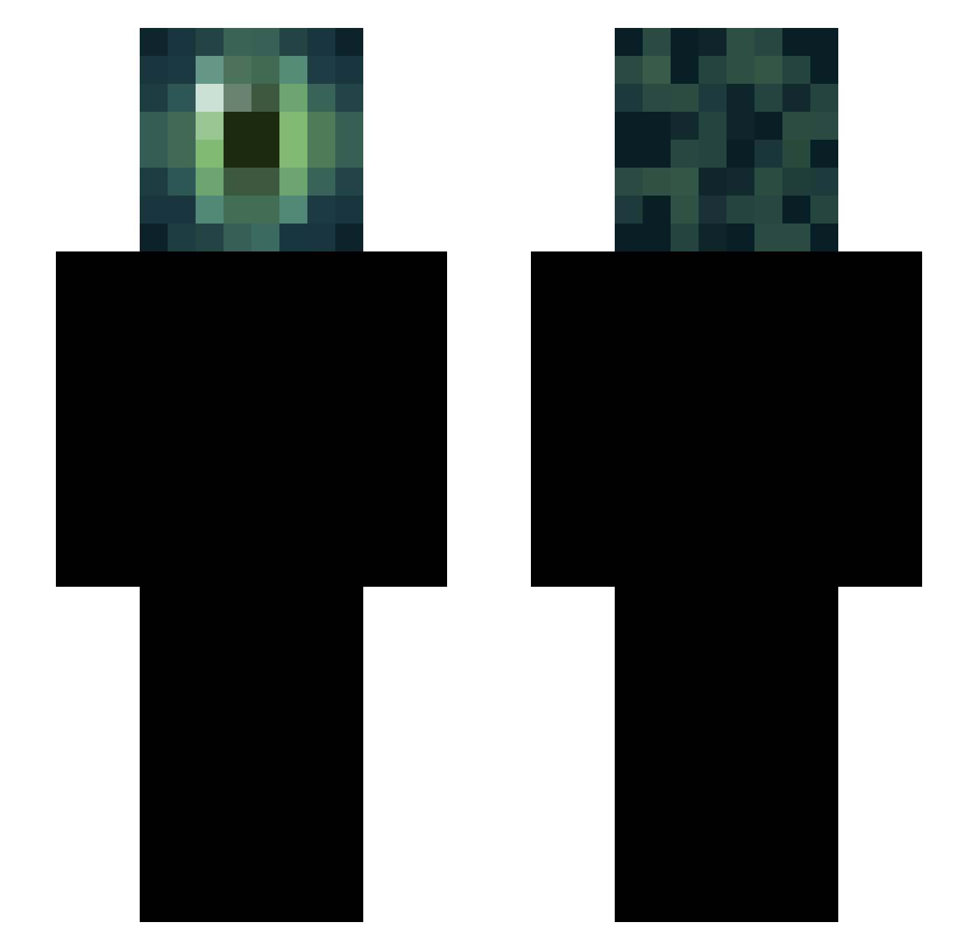 njsk Minecraft skin, front and back view