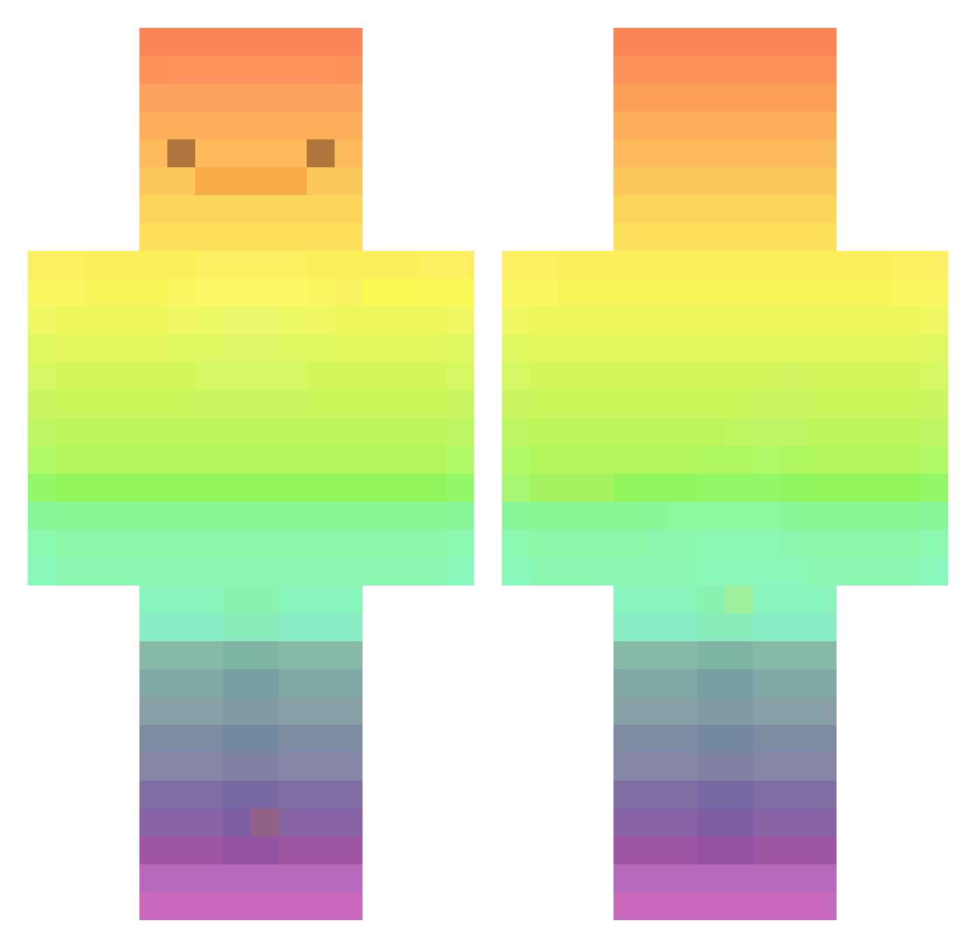 Dumoriaa Minecraft skin, front and back view