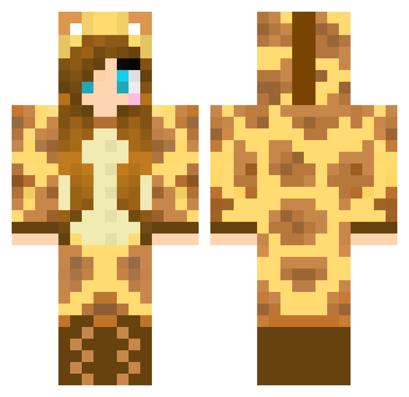 syddokyddo Minecraft skin, front and back view