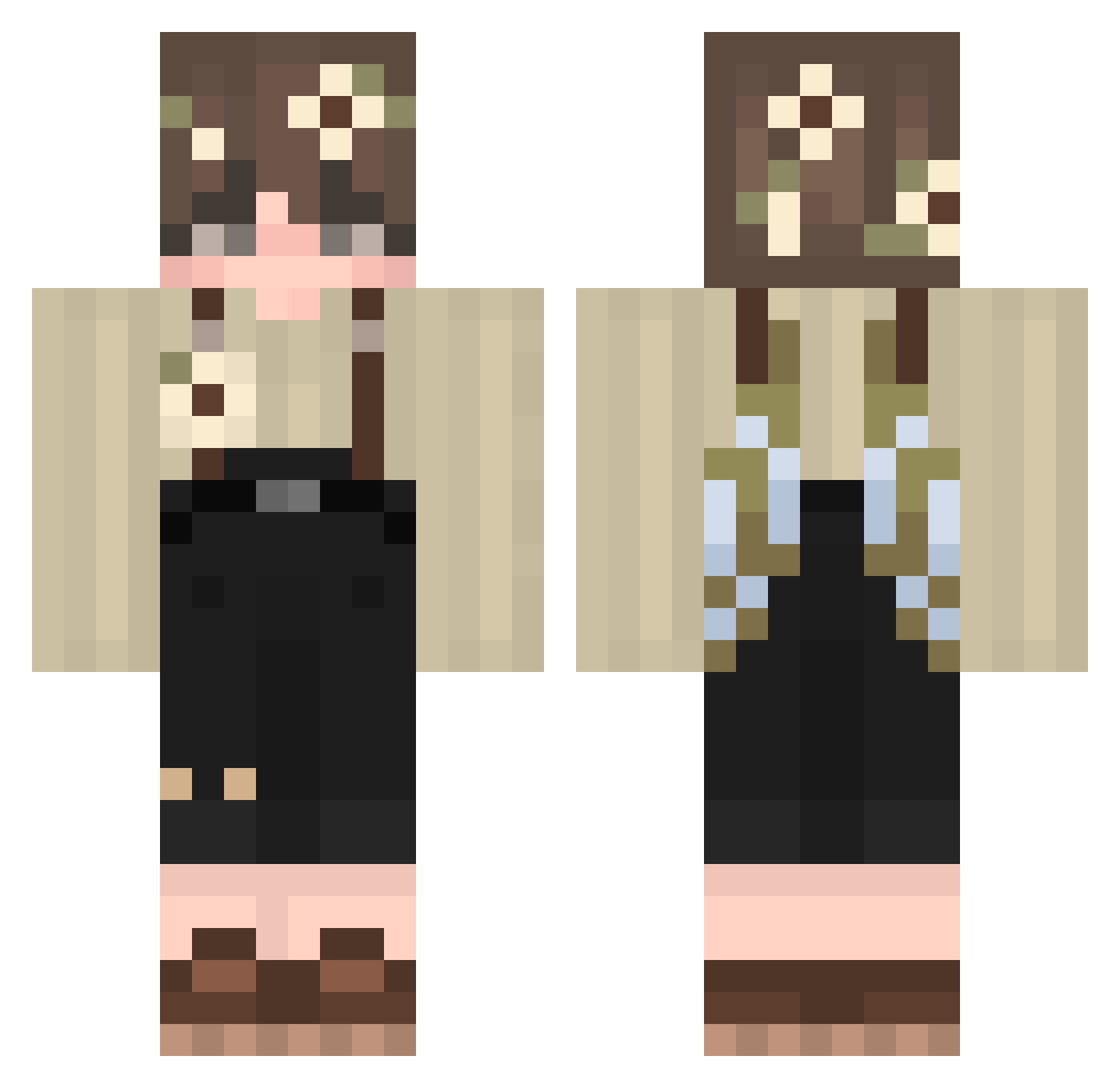 vitor_najar Minecraft skin, front and back view