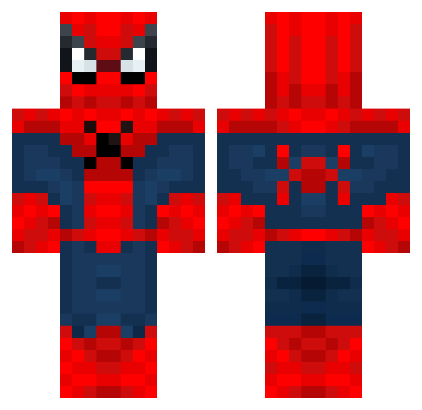 sisoyalexguti Minecraft skin, front and back view