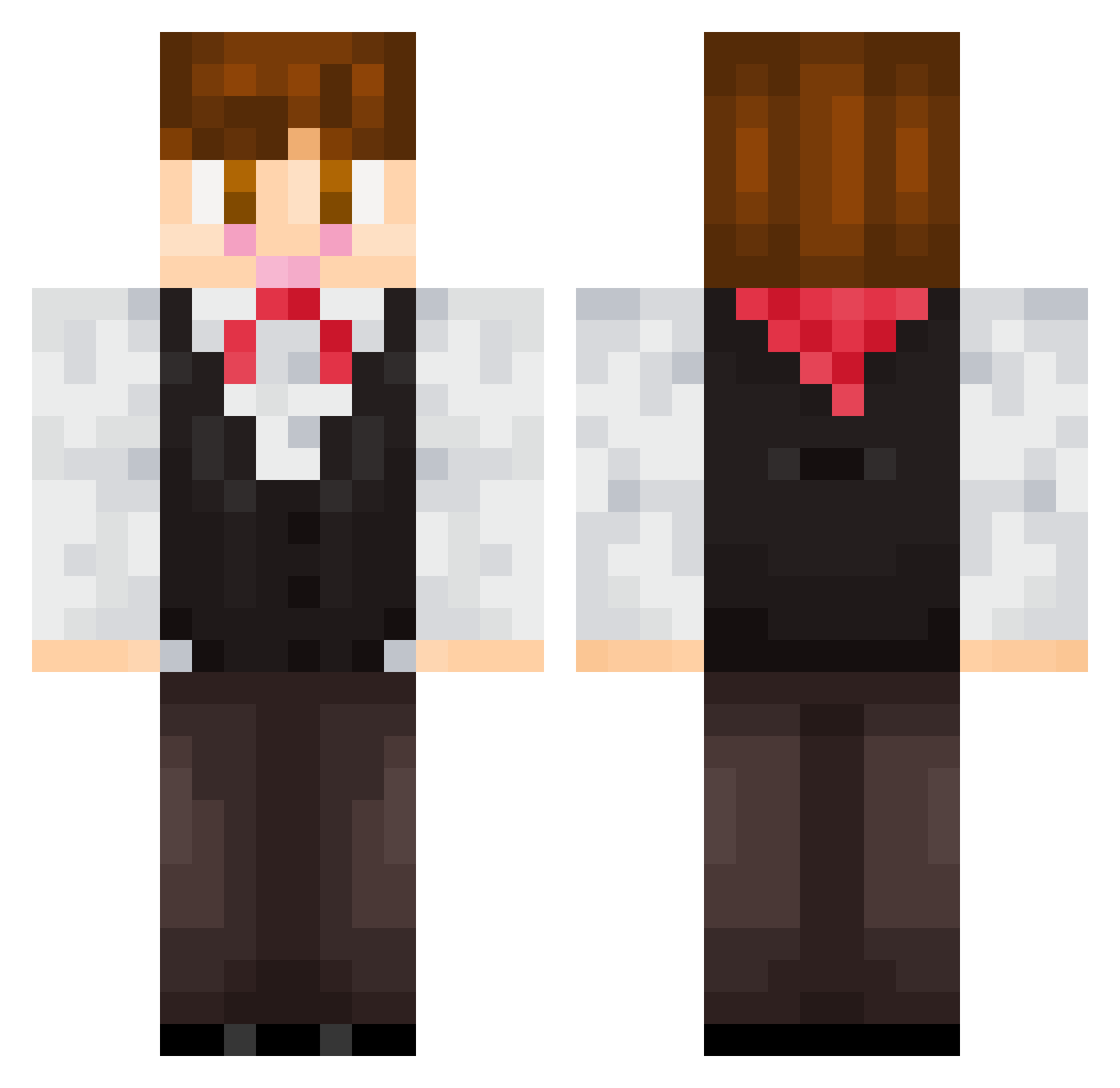 IslanderLucas Minecraft skin, front and back view