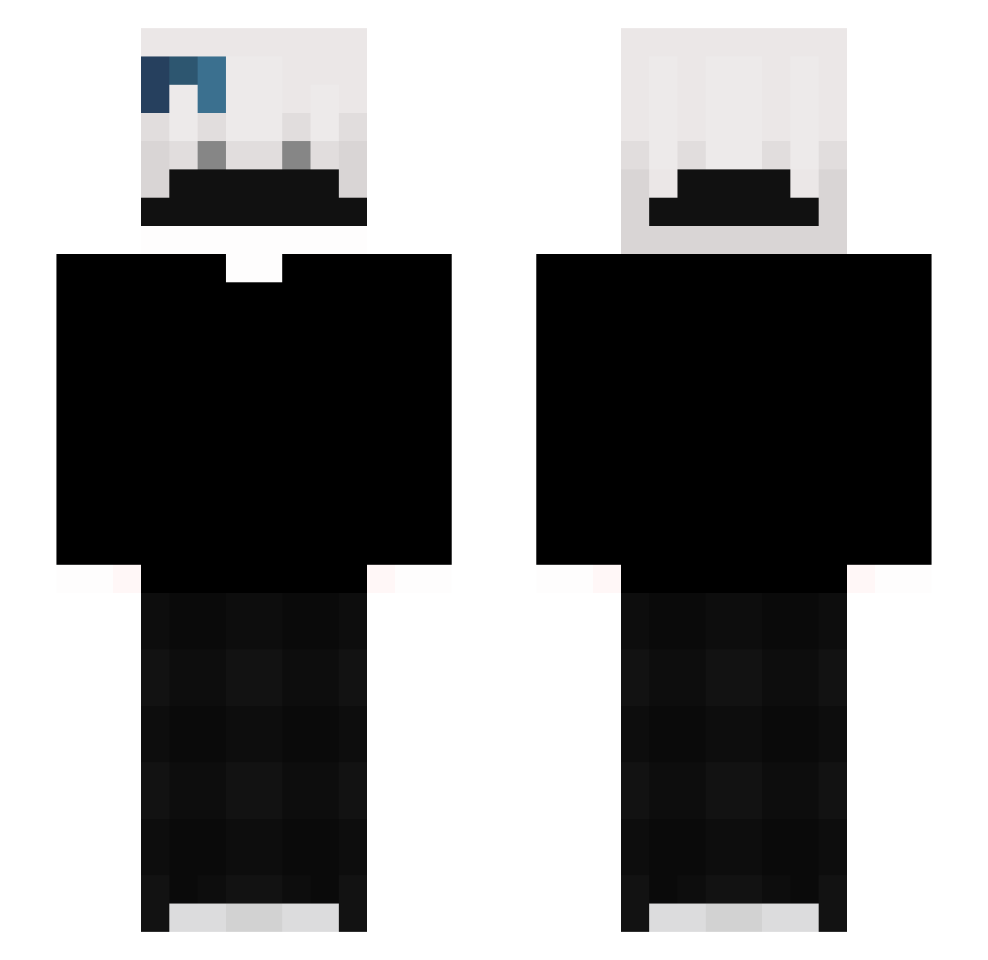 Pulimon Minecraft skin, front and back view