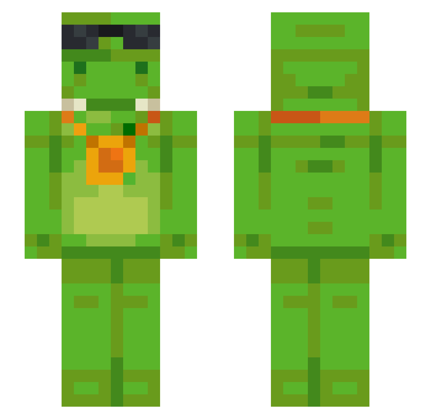 Greve_LF Minecraft skin, front and back view