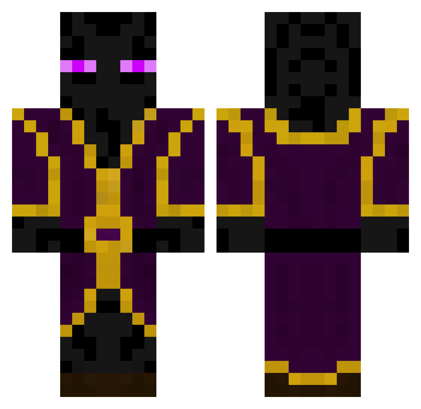 SiltyPilot63060 Minecraft skin, front and back view