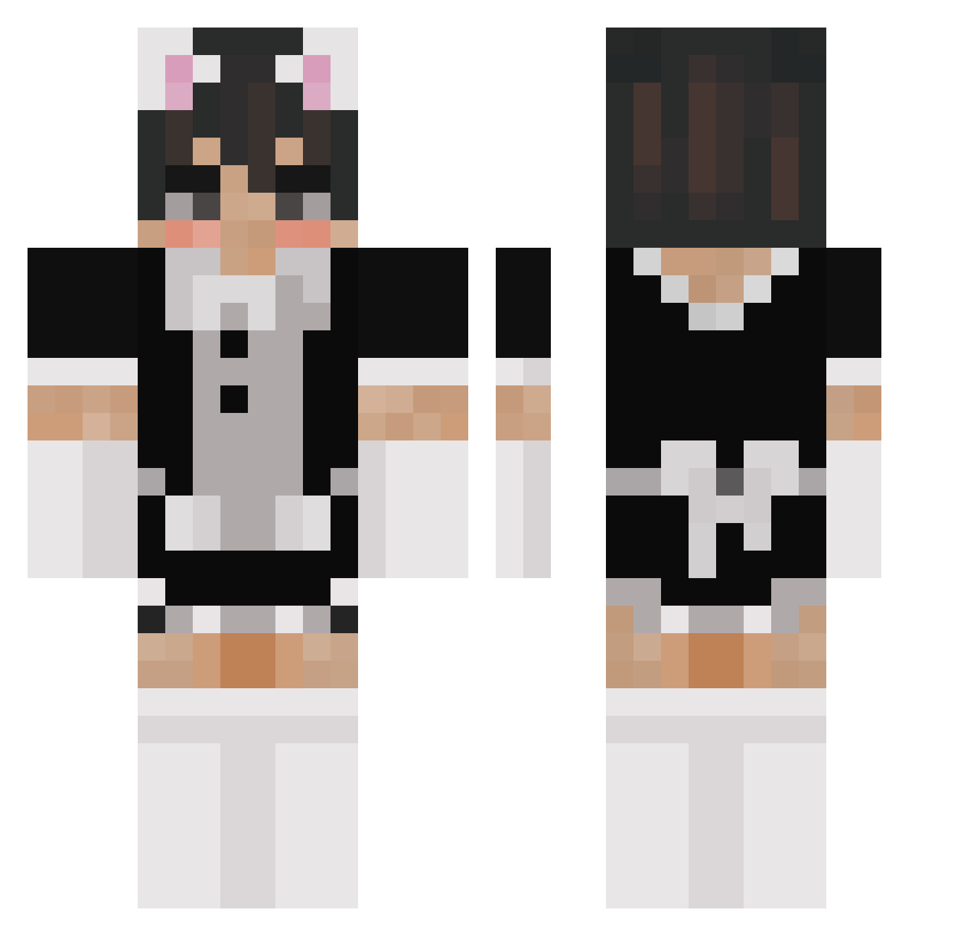 ZonGoYT Minecraft skin, front and back view