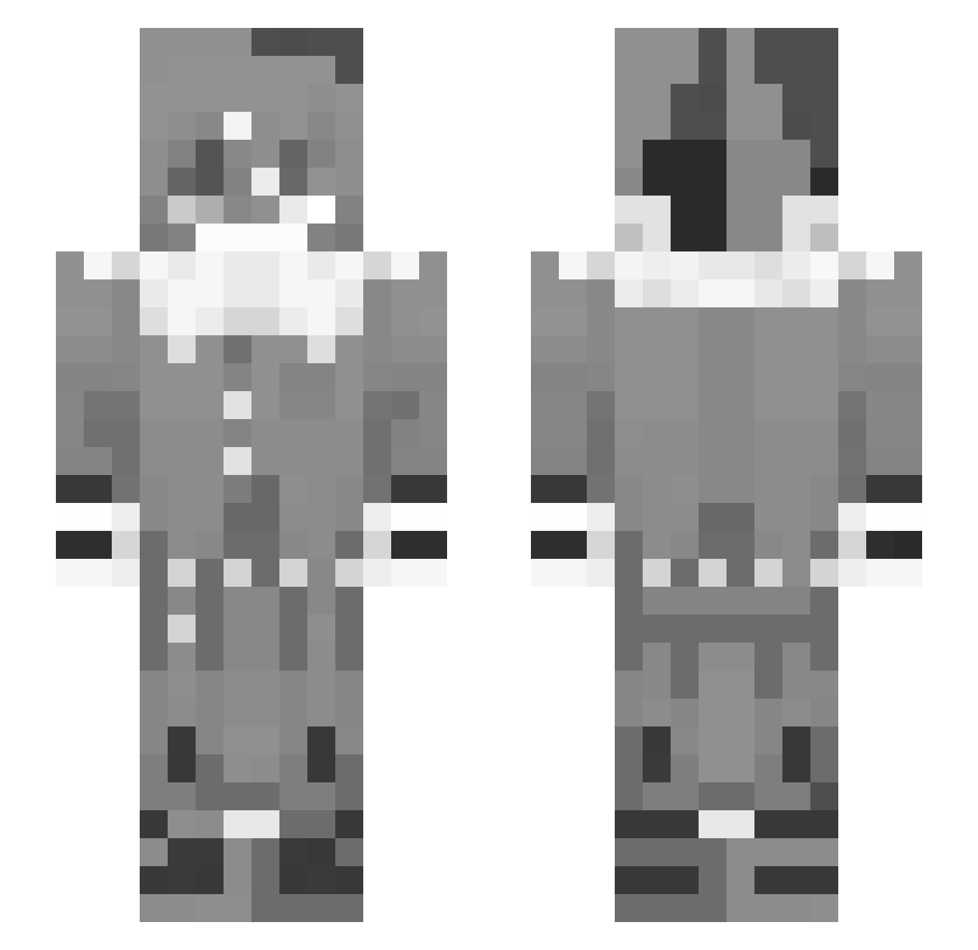 sireballs Minecraft skin, front and back view