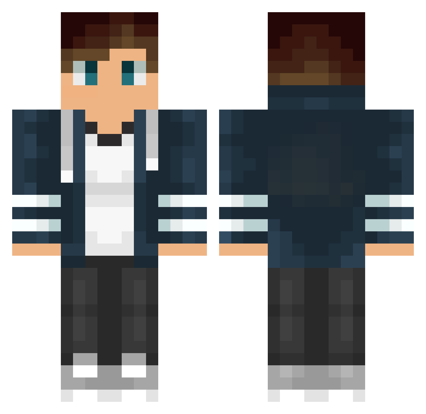 pofengag Minecraft skin, front and back view