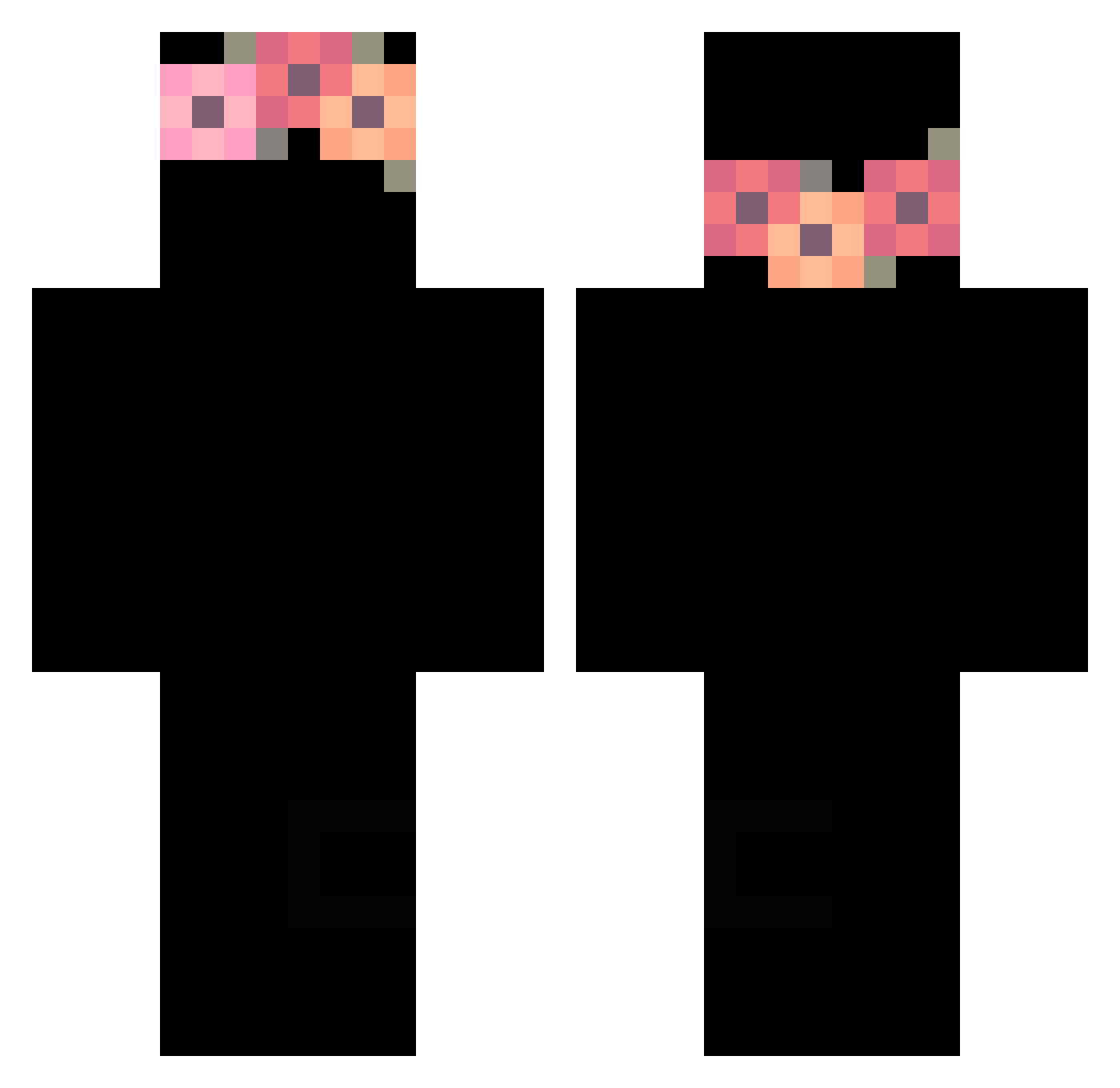 sopitadeflores Minecraft skin, front and back view