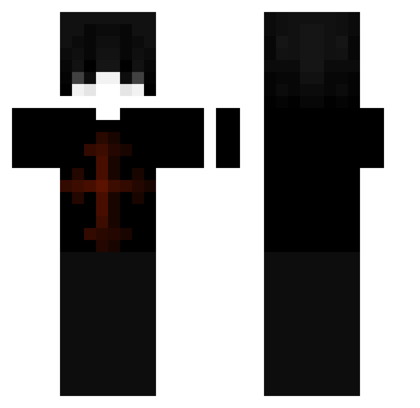 Raul08765 Minecraft skin, front and back view