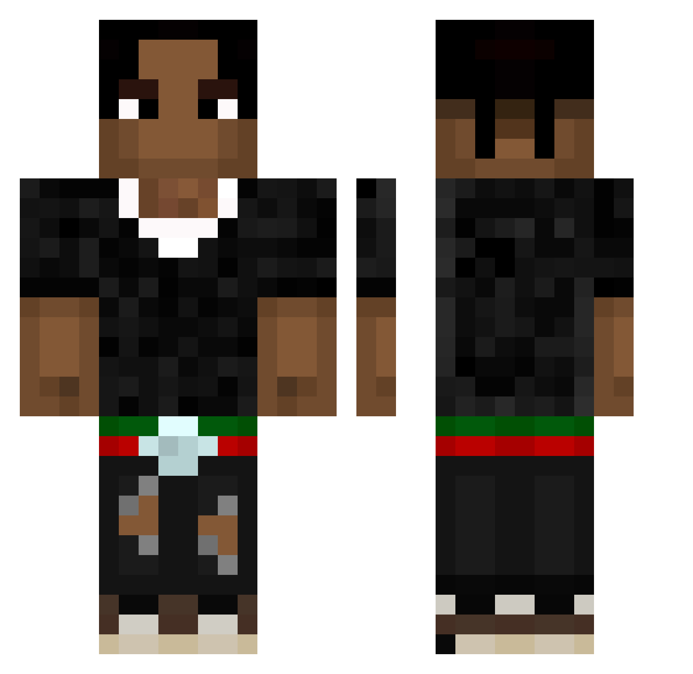 filipmolfix Minecraft skin, front and back view