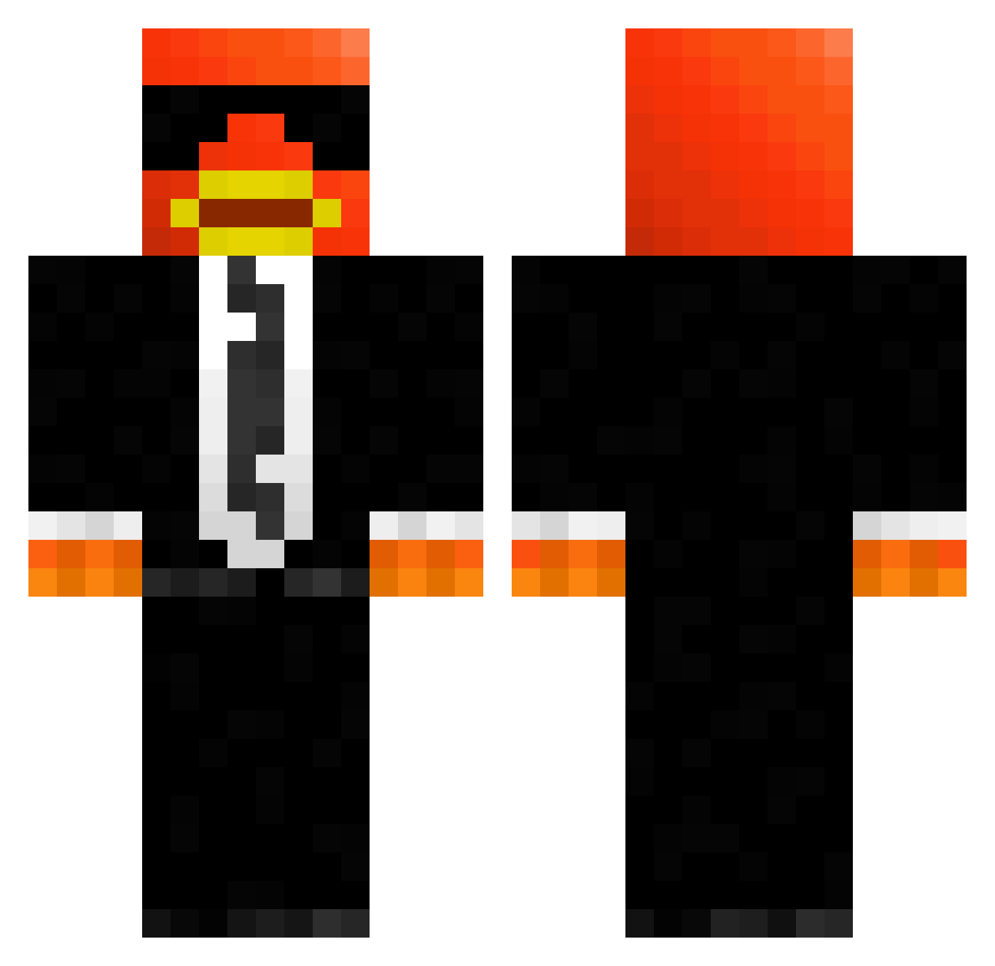 FaultyHades5181 Minecraft skin, front and back view