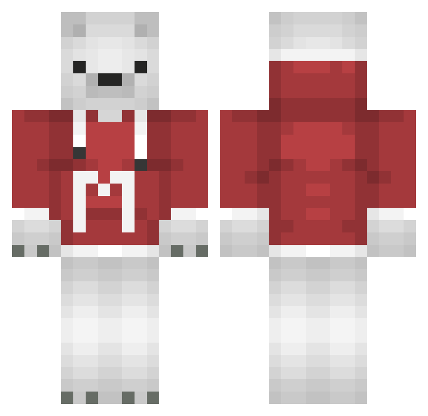mizoyuki Minecraft skin, front and back view