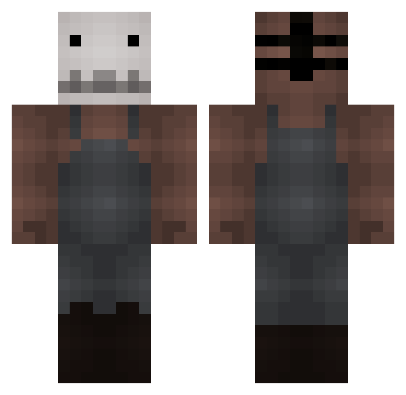 VanDeKlaar Minecraft skin, front and back view