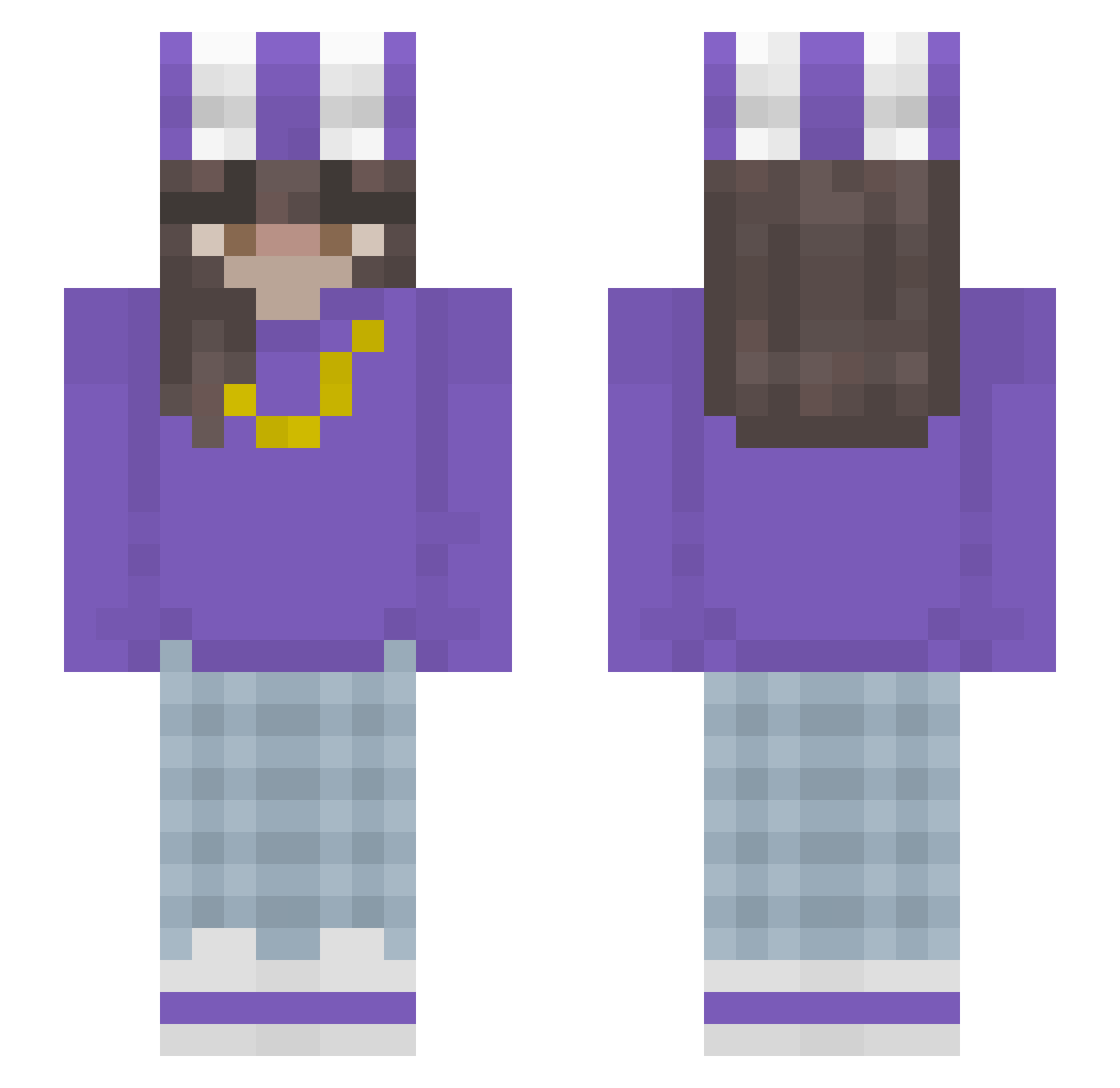 GeneralHK Minecraft skin, front and back view