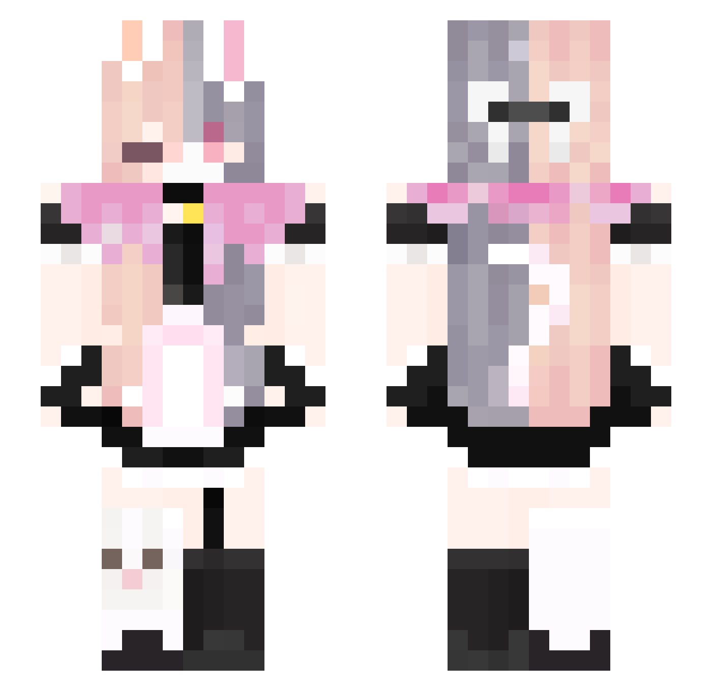 Zytion_ Minecraft skin, front and back view