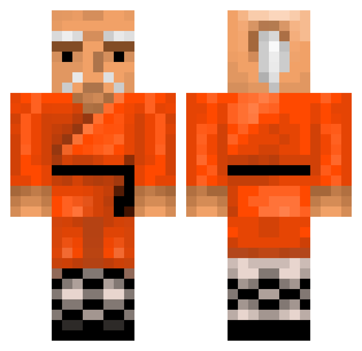 JayisnttheJedi Minecraft skin, front and back view