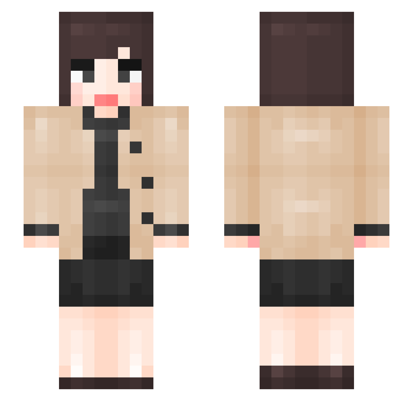 Dav1d_La1d Minecraft skin, front and back view