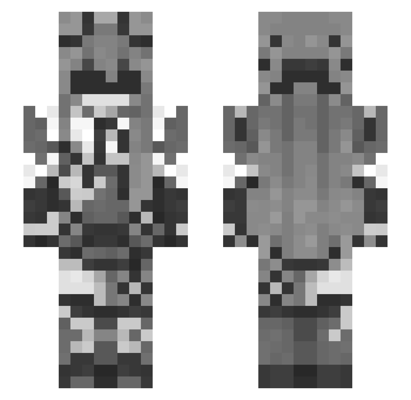 pvpgames_ Minecraft skin, front and back view