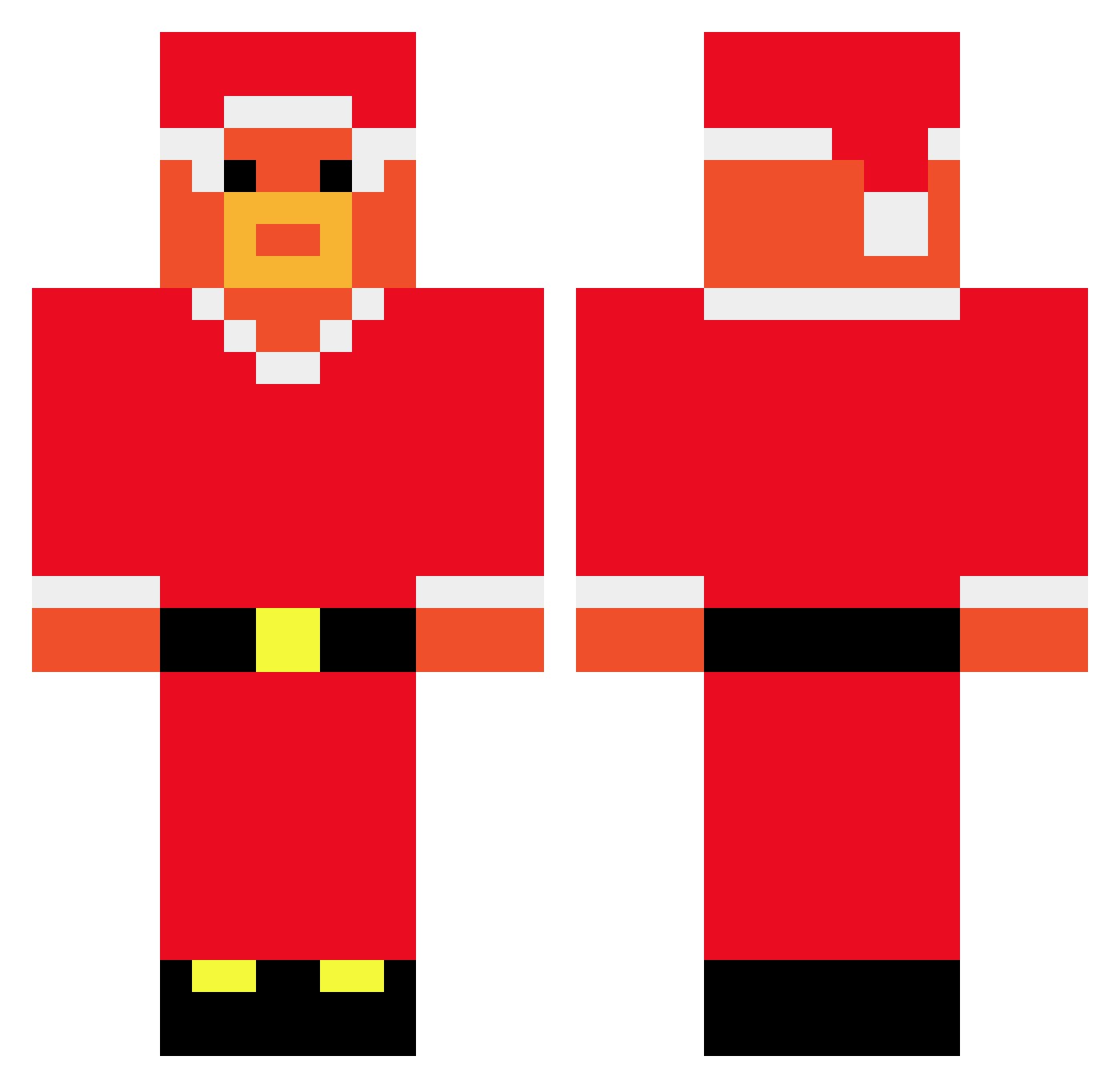 tenet9 Minecraft skin, front and back view