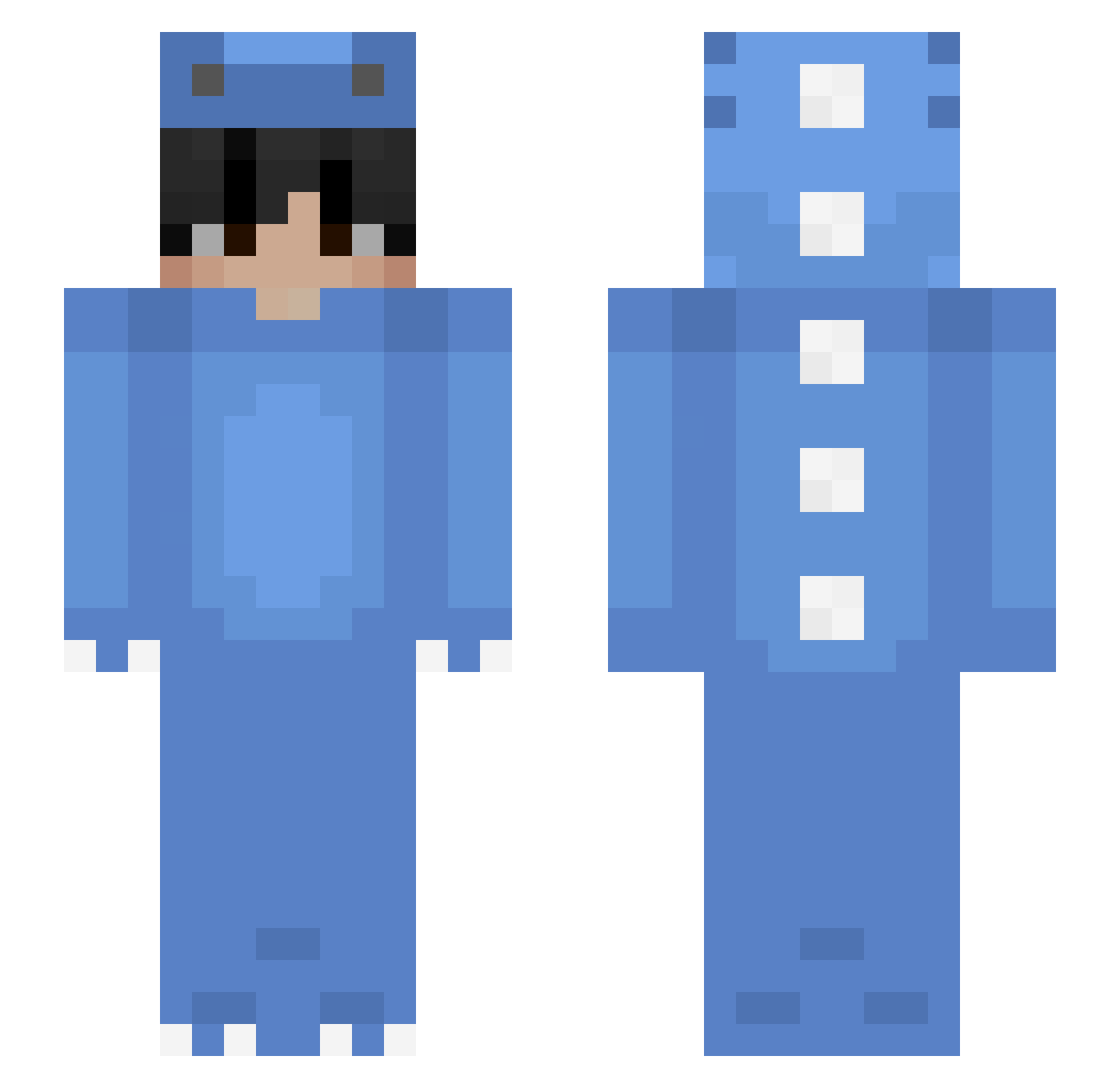sopalouca11 Minecraft skin, front and back view