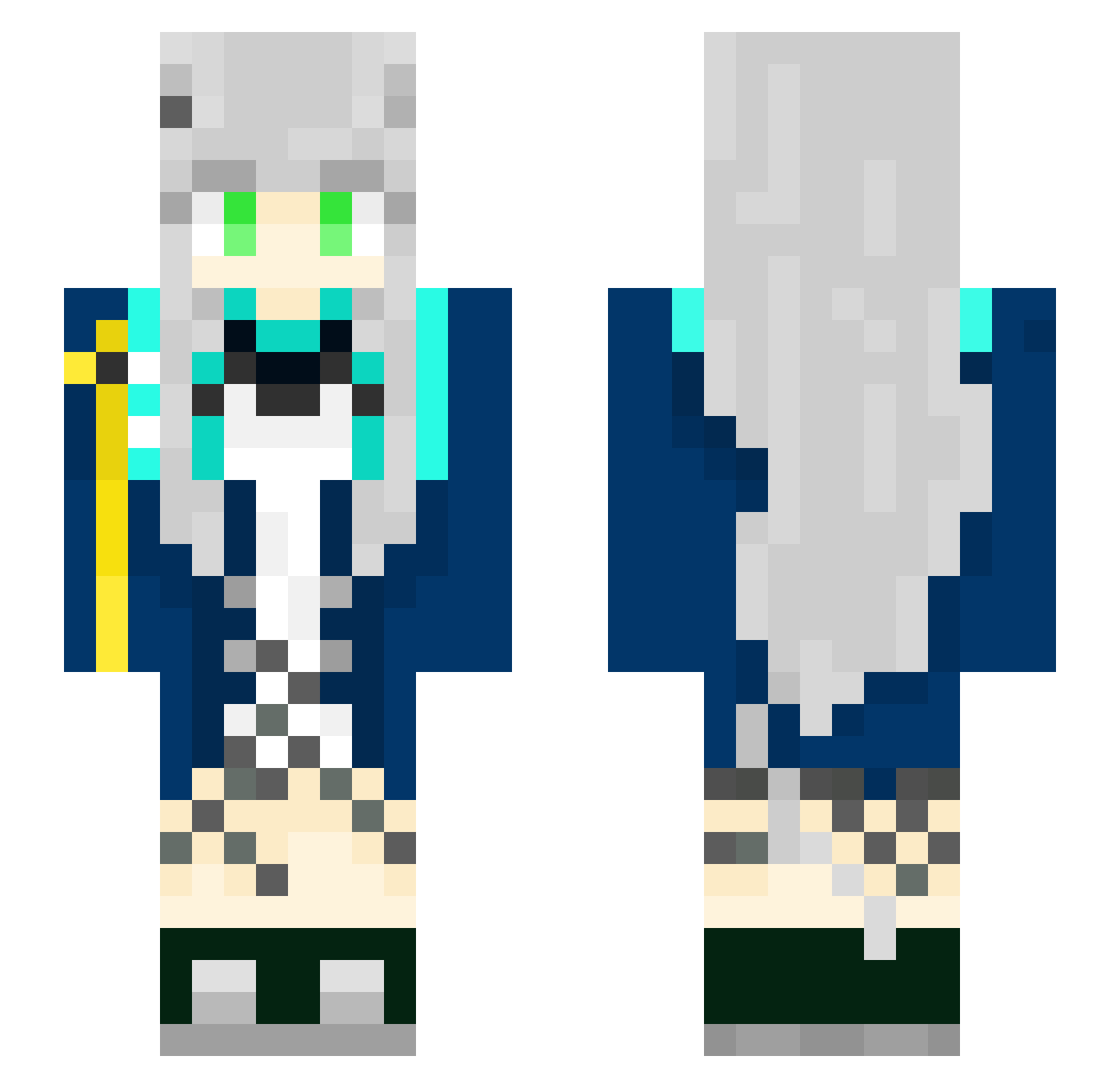 funk__you Minecraft skin, front and back view