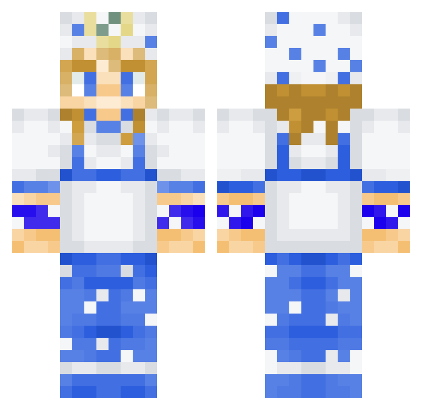 Kirouke Minecraft skin, front and back view