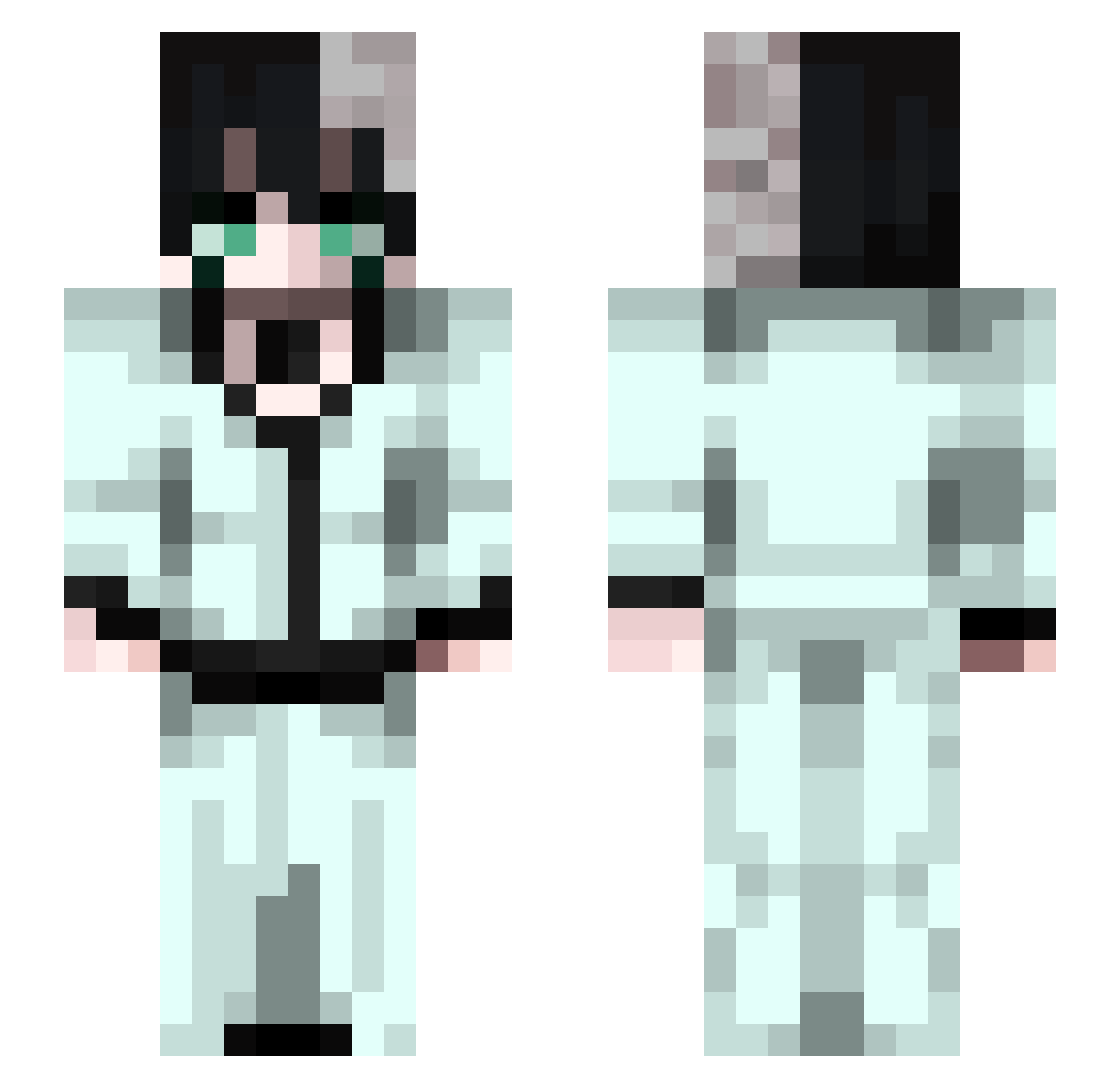 Sifelo Minecraft skin, front and back view