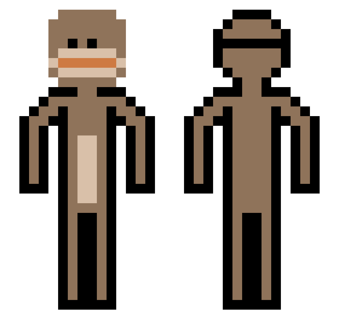 eddie209 Minecraft skin, front and back view