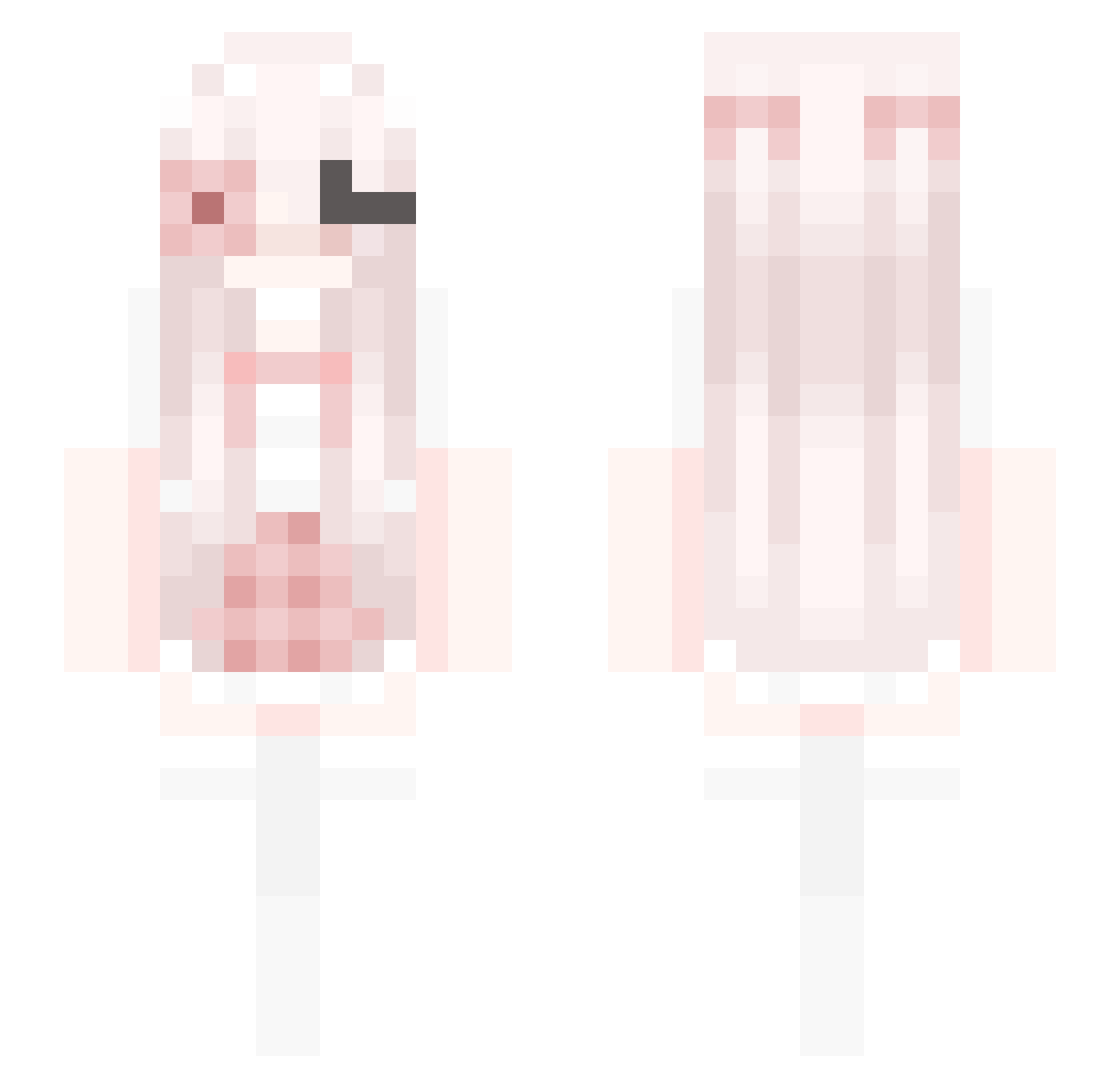 chihco Minecraft skin, front and back view