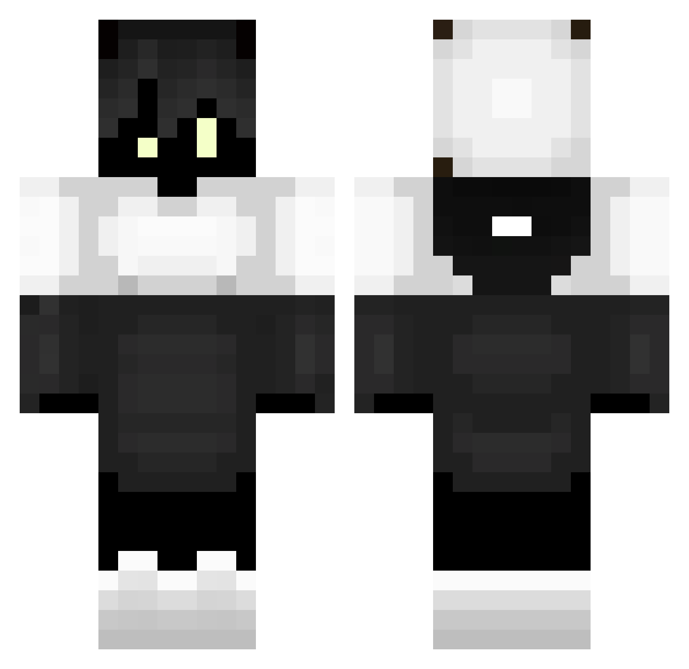 xDanii_ Minecraft skin, front and back view