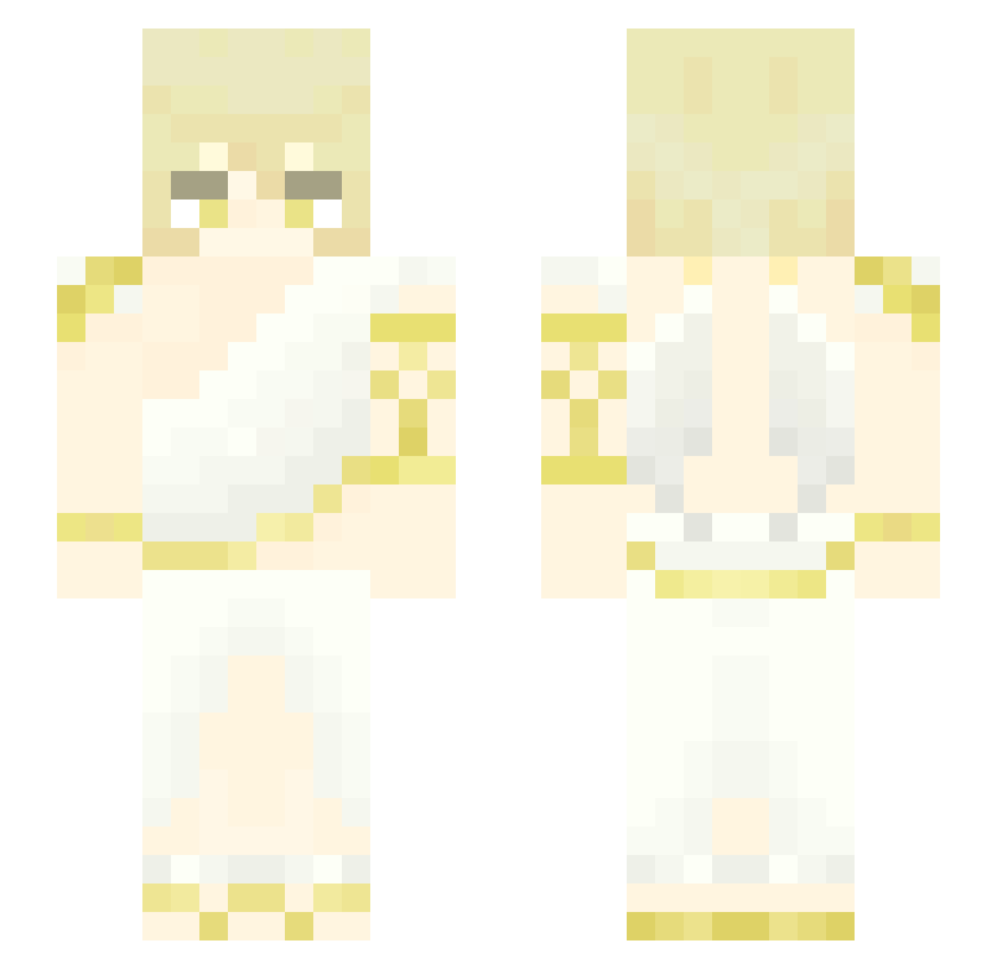 Im_Dummy Minecraft skin, front and back view