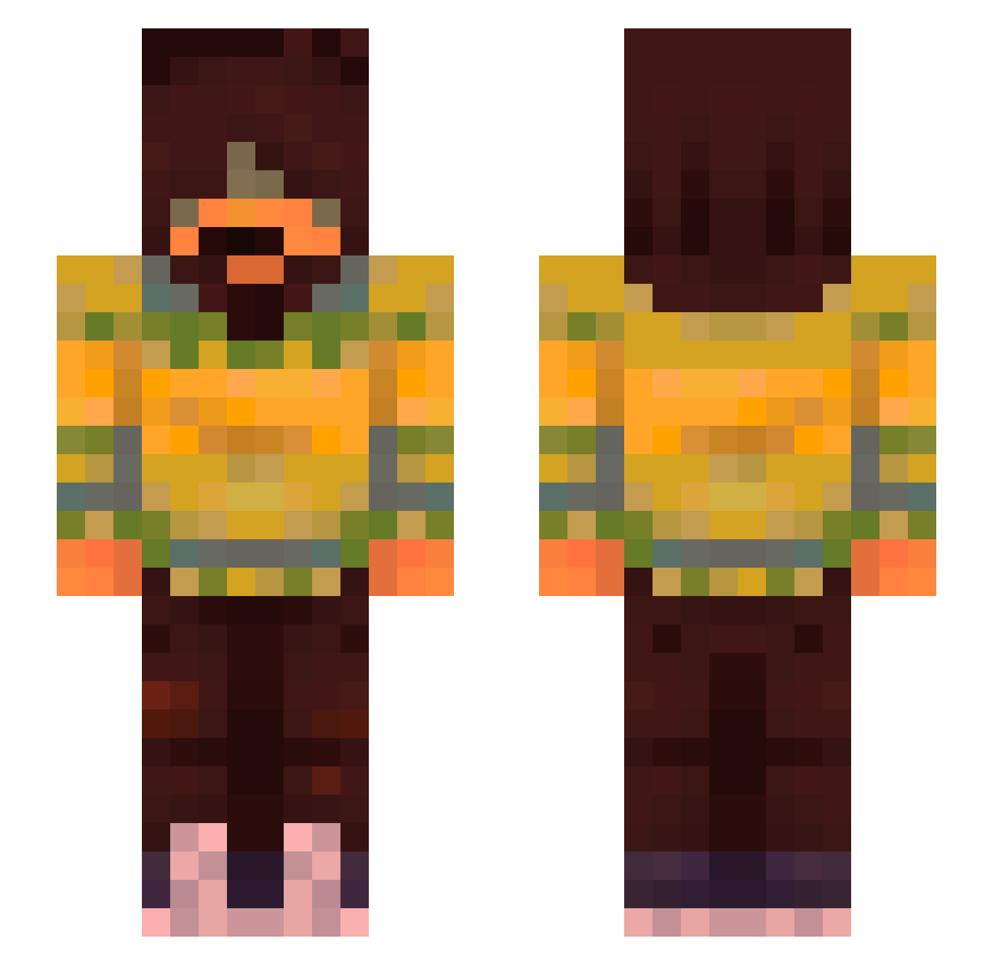 S0MN1PH0B1A Minecraft skin, front and back view