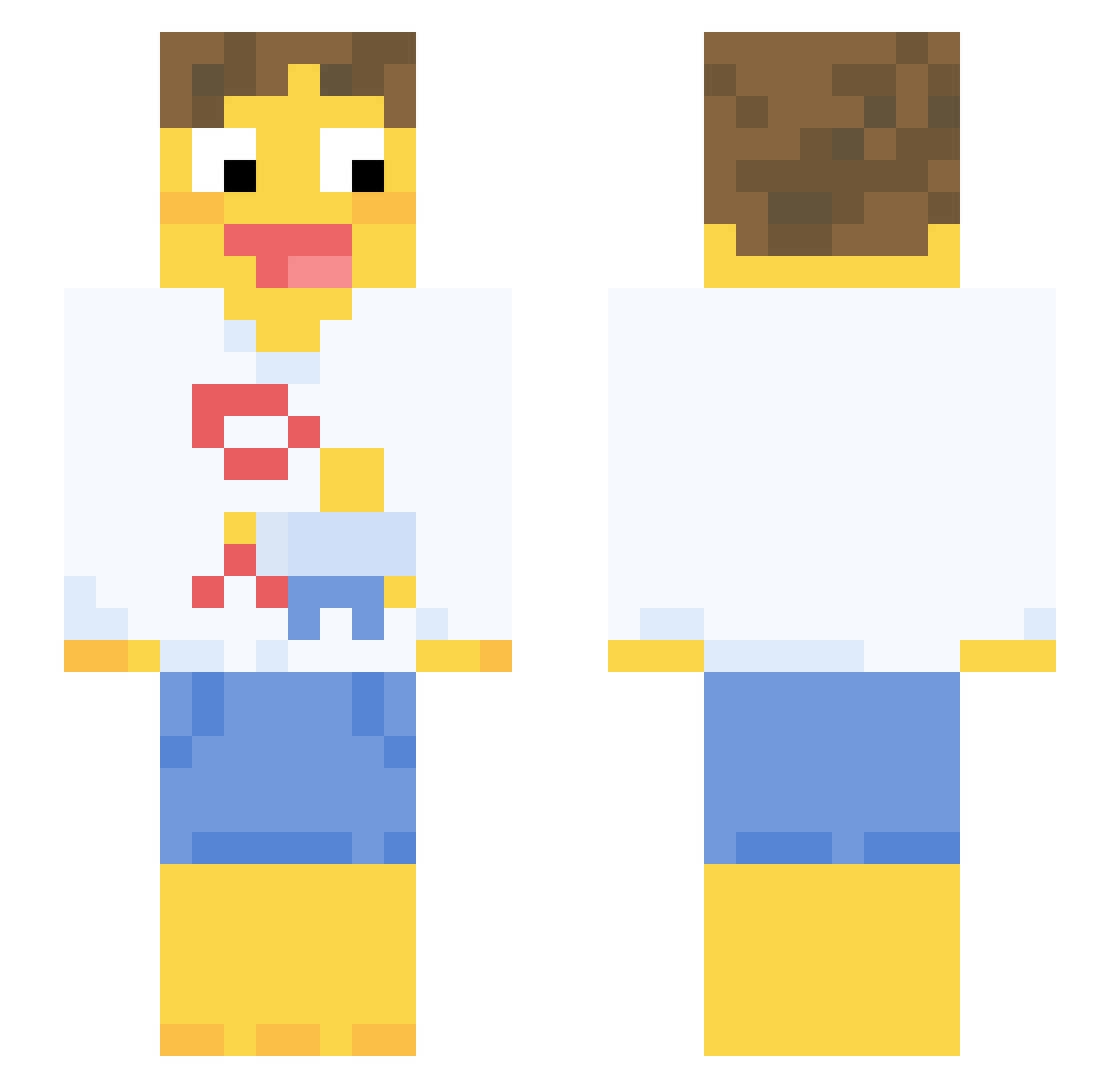 beeth012 Minecraft skin, front and back view