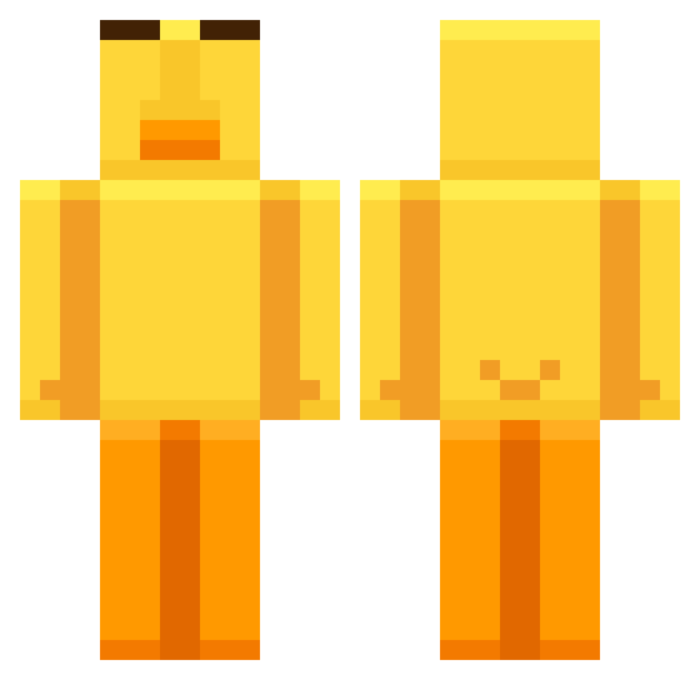 THURTS Minecraft skin, front and back view