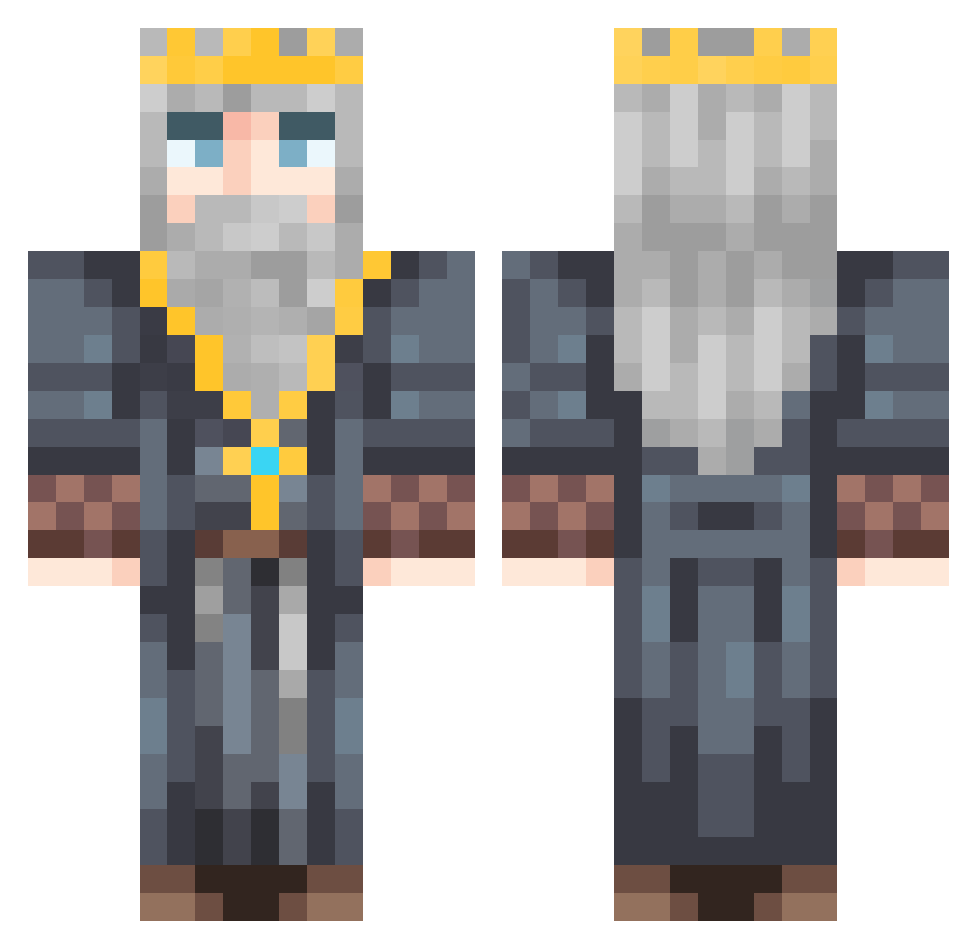 Lorn_Felian Minecraft skin, front and back view