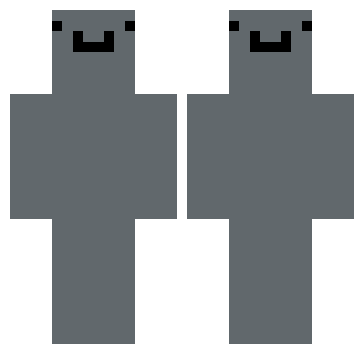 aogaming45 Minecraft skin, front and back view