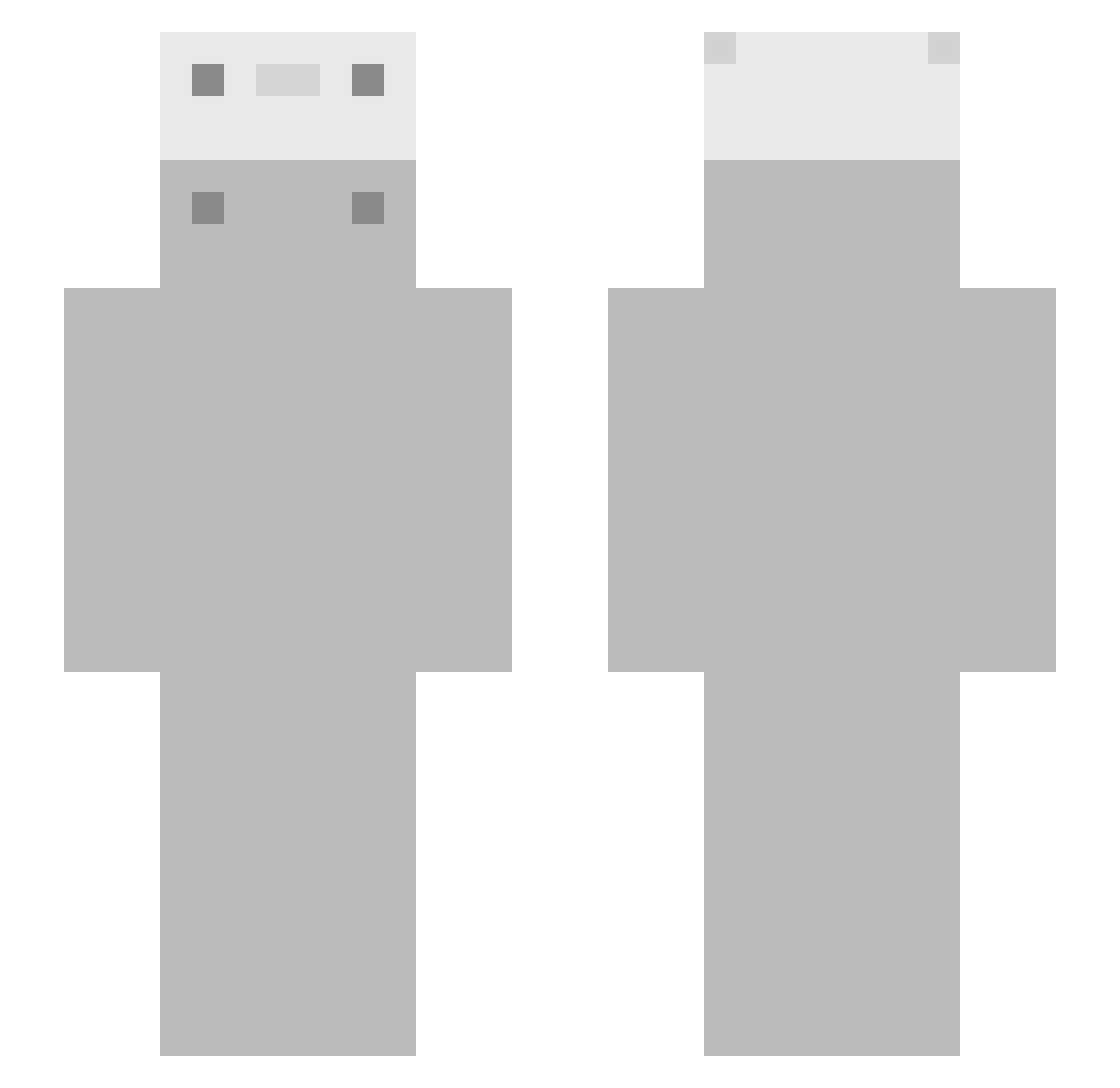 EL_Pete Minecraft skin, front and back view