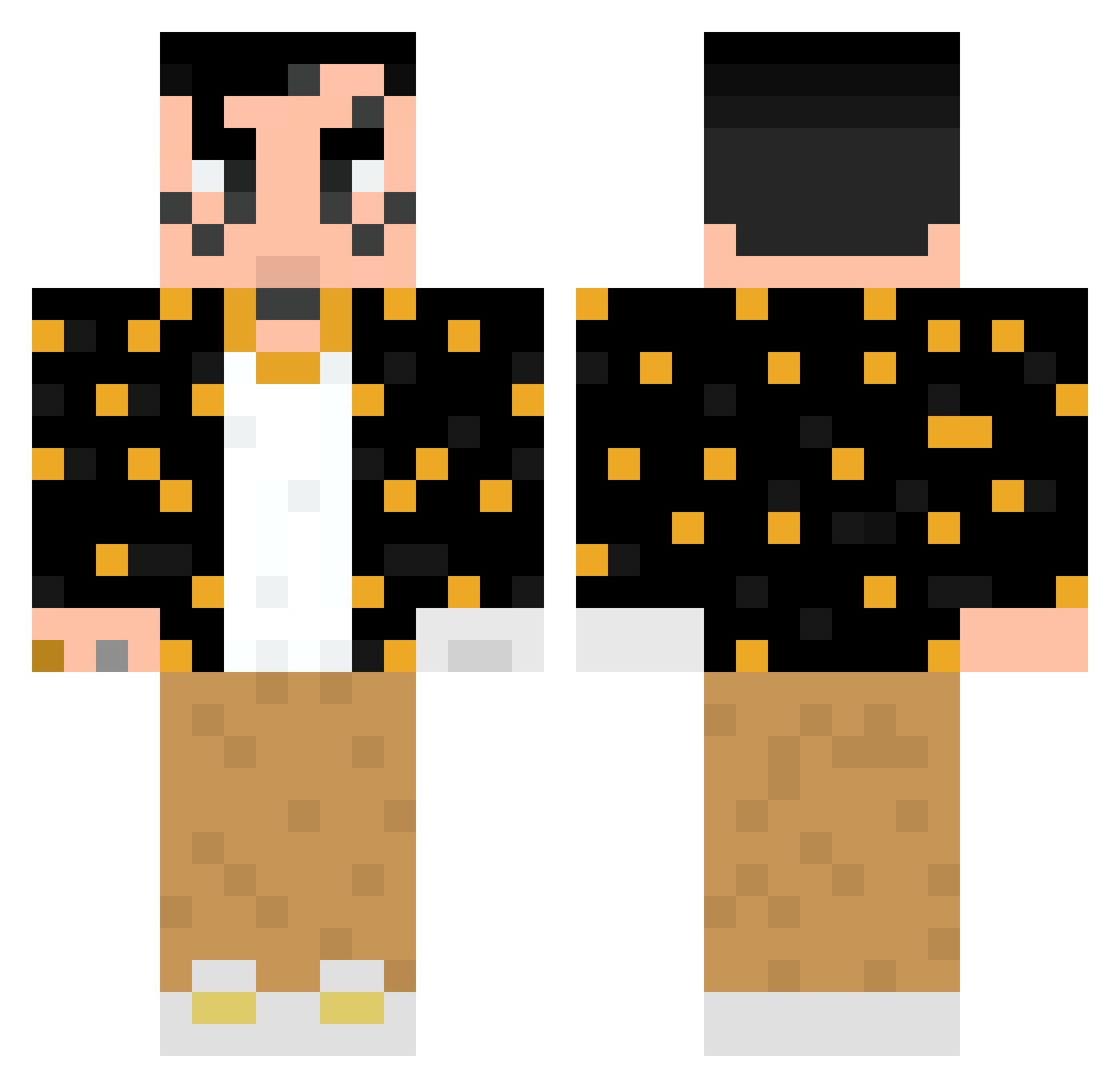 Julioo7_ Minecraft skin, front and back view